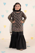 kids-clothes-mkd-ea24-01r1-black by Maria B Kids - Designer Dress  - Type : KidsClothes - Available at Libasekhas UK - 100% Original 