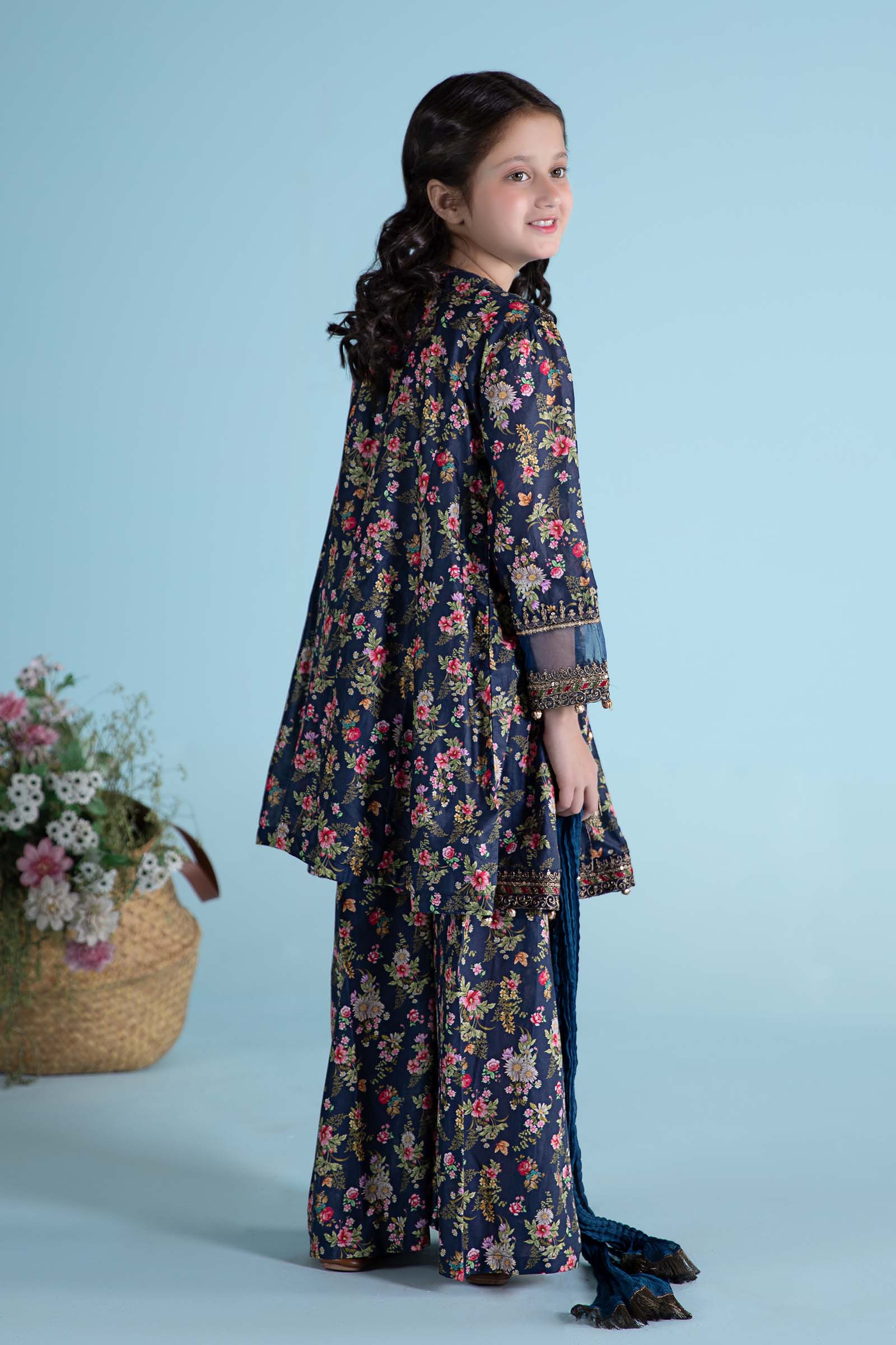 Maria B | 3 Piece Printed Lawn Suit | MKD-EA24-21 - by - Libasekhas UK - Registered Vendor of : Maria B - 100% Original Designer Dresss
