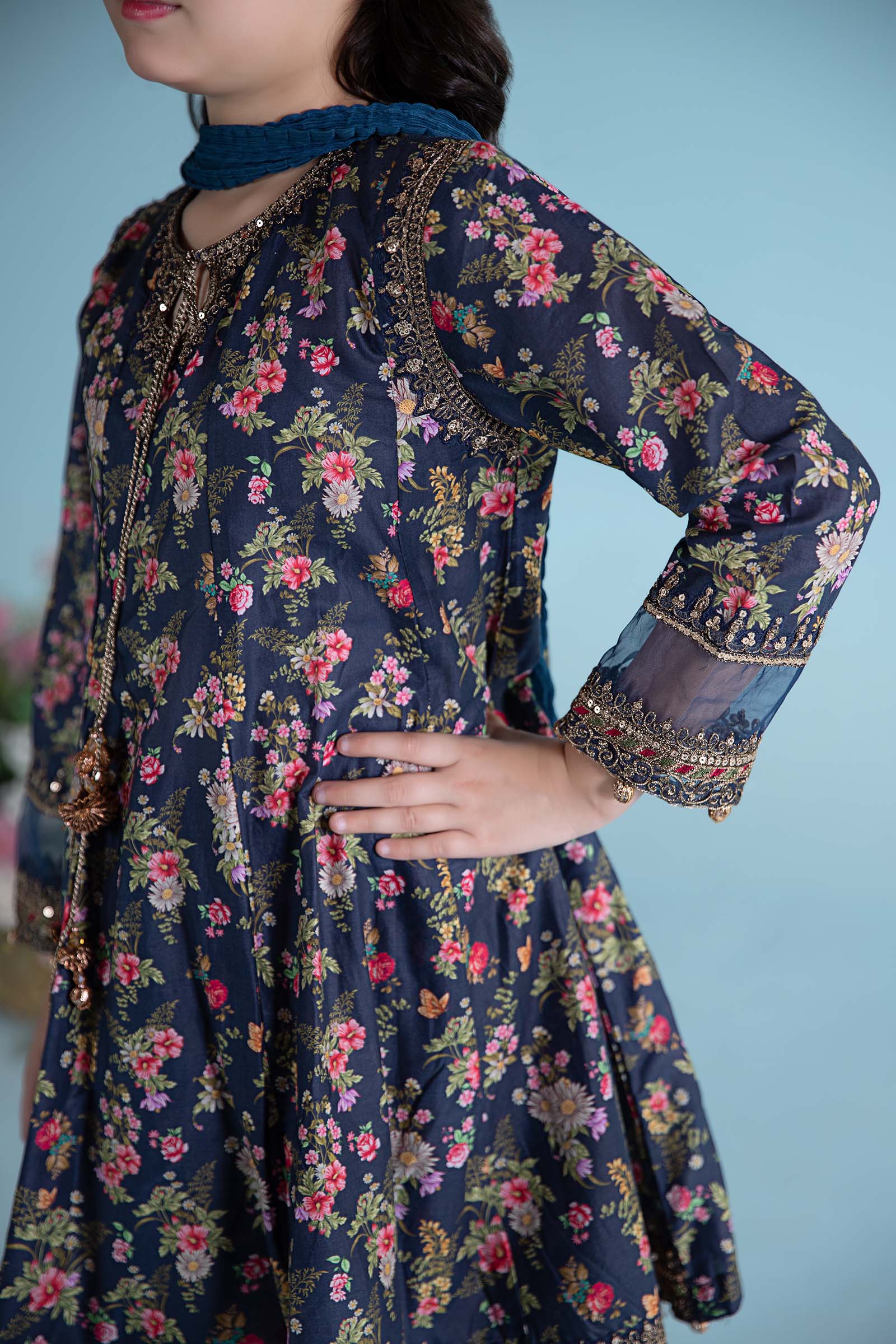 Maria B | 3 Piece Printed Lawn Suit | MKD-EA24-21 - by - Libasekhas UK - Registered Vendor of : Maria B - 100% Original Designer Dresss