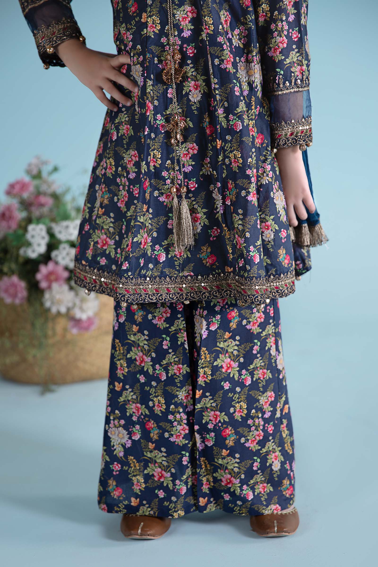 Maria B | 3 Piece Printed Lawn Suit | MKD-EA24-21 - by - Libasekhas UK - Registered Vendor of : Maria B - 100% Original Designer Dresss