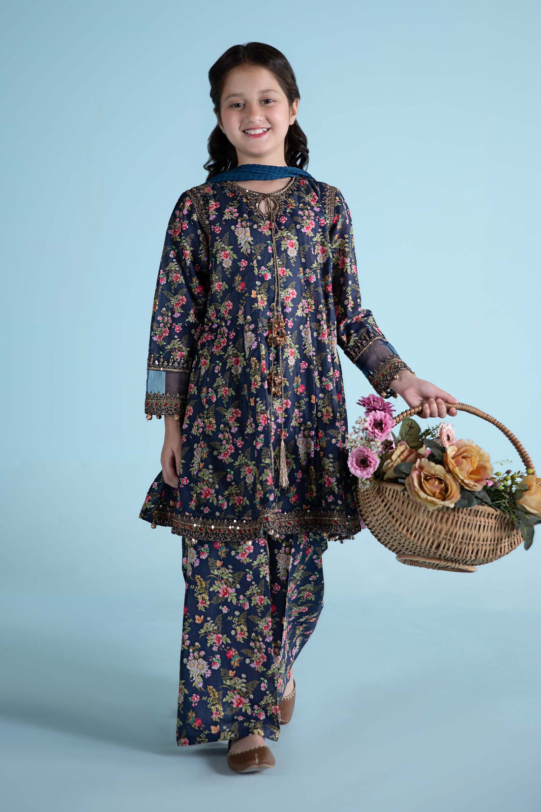 Maria B | 3 Piece Printed Lawn Suit | MKD-EA24-21 - by - Libasekhas UK - Registered Vendor of : Maria B - 100% Original Designer Dresss