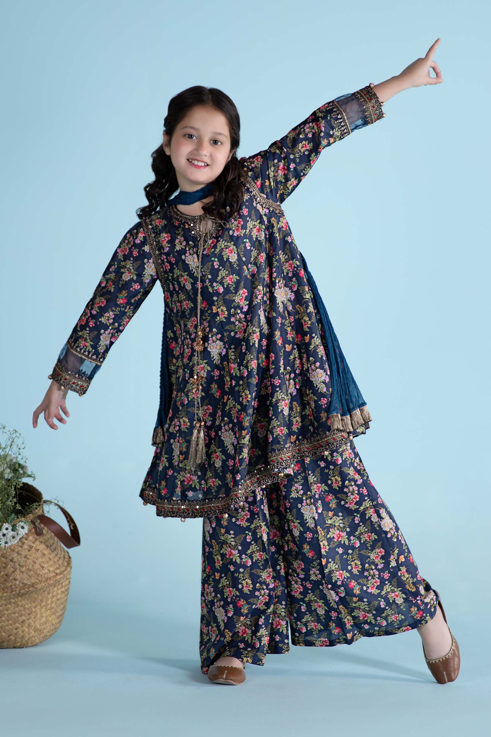 Maria B | 3 Piece Printed Lawn Suit | MKD-EA24-21 - by - Libasekhas UK - Registered Vendor of : Maria B - 100% Original Designer Dresss