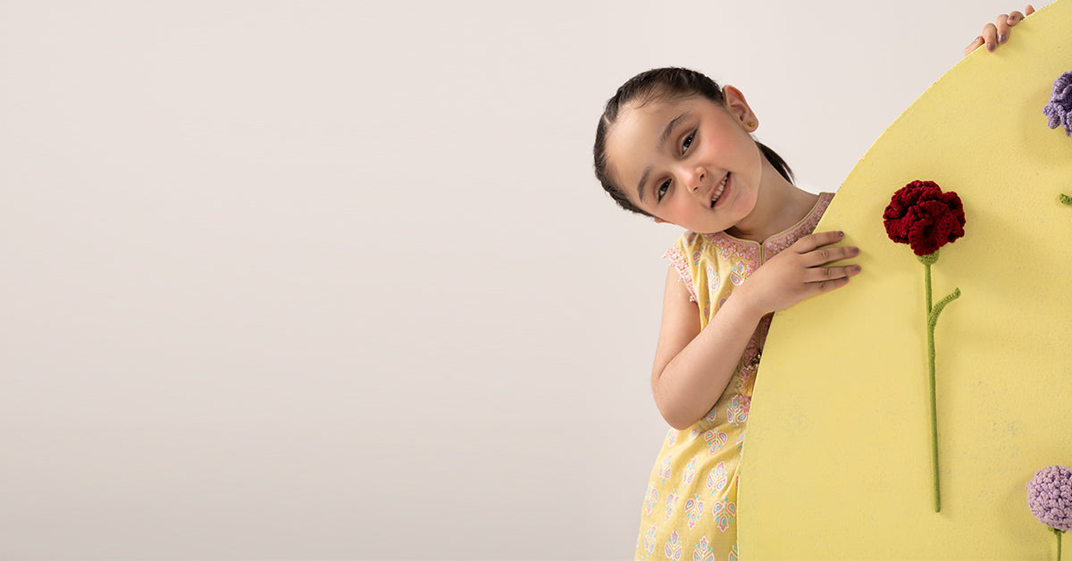 kids-clothes-mkd-ea26-02-yellow by Maria B Kids - Designer Dress  - Type : KidsClothes - Available at Libasekhas UK - 100% Original 