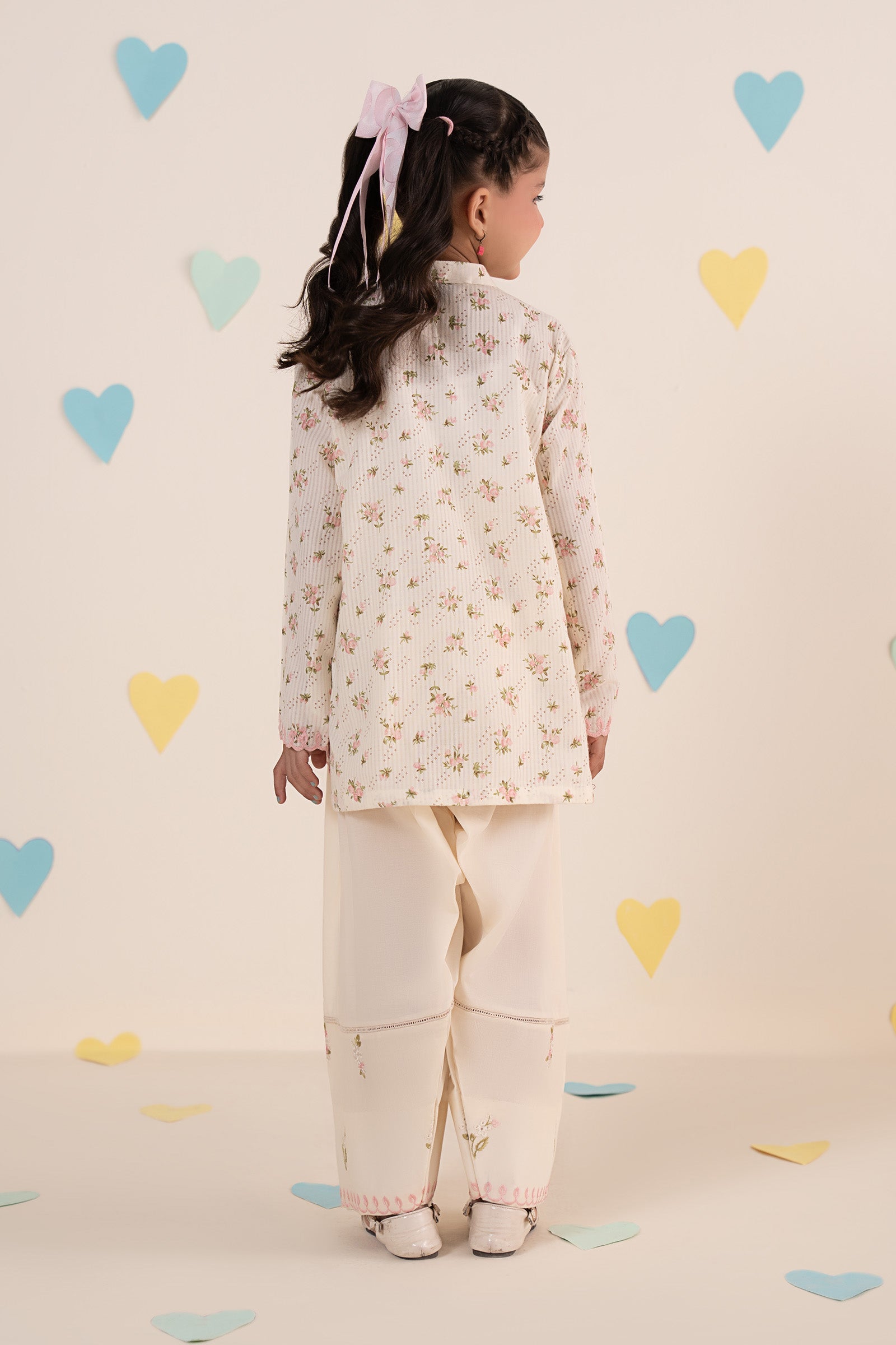 kids-clothes-mkd-ea26-01-light-pink by Maria B Kids - Designer Dress  - Type : KidsClothes - Available at Libasekhas UK - 100% Original 