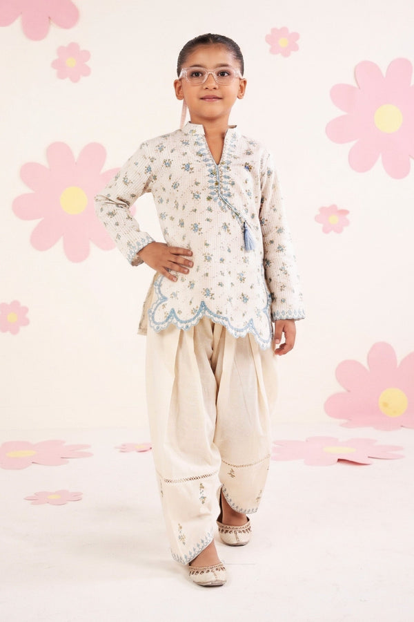 kids-clothes-mkd-ea26-01-light-blue by Maria B Kids - Designer Dress  - Type : KidsClothes - Available at Libasekhas UK - 100% Original 