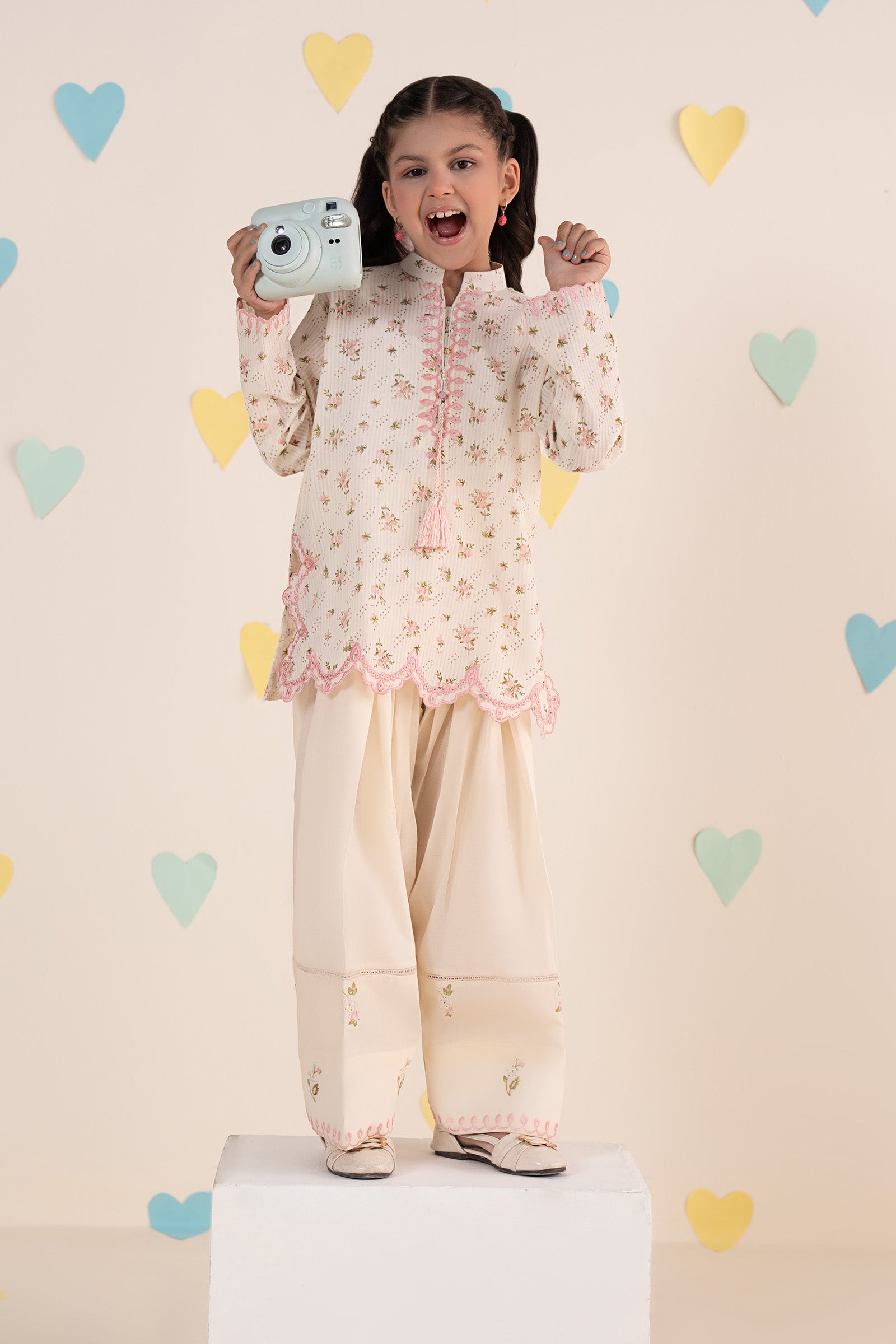 kids-clothes-mkd-ea26-01-light-pink by Maria B Kids - Designer Dress  - Type : KidsClothes - Available at Libasekhas UK - 100% Original 