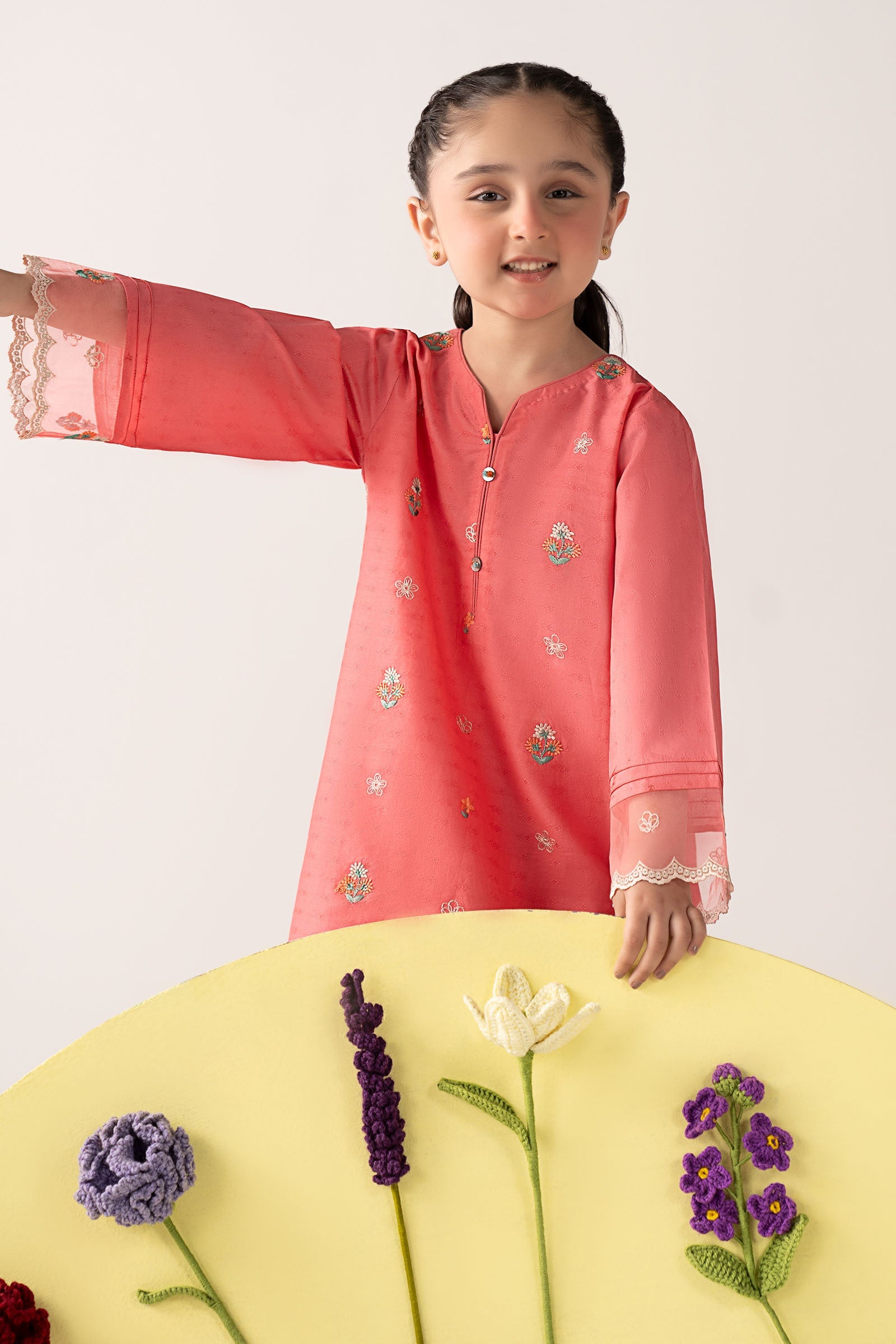 kids-clothes-mkd-ea26-03-pink by Maria B Kids - Designer Dress  - Type : KidsClothes - Available at Libasekhas UK - 100% Original 
