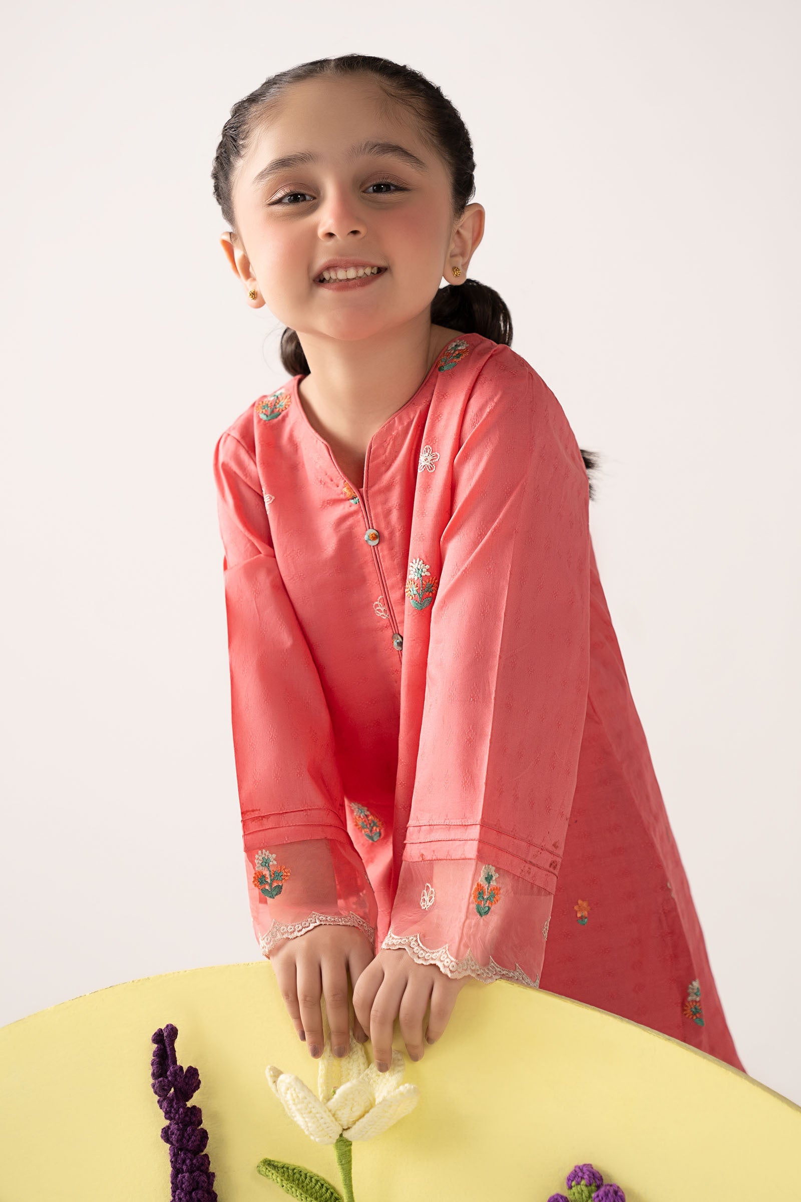 kids-clothes-mkd-ea26-03-pink by Maria B Kids - Designer Dress  - Type : KidsClothes - Available at Libasekhas UK - 100% Original 