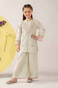kids-clothes-mkd-ea26-03-lime-green by Maria B Kids - Designer Dress  - Type : KidsClothes - Available at Libasekhas UK - 100% Original 