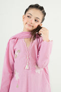 kids-clothes-mkd-ea26-05-tea-pink by Maria B Kids - Designer Dress  - Type : KidsClothes - Available at Libasekhas UK - 100% Original 