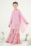 kids-clothes-mkd-ea26-05-tea-pink by Maria B Kids - Designer Dress  - Type : KidsClothes - Available at Libasekhas UK - 100% Original 