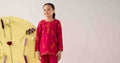 kids-clothes-mkd-ea26-07-dark-pink by Maria B Kids - Designer Dress  - Type : KidsClothes - Available at Libasekhas UK - 100% Original 