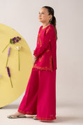 kids-clothes-mkd-ea26-07-dark-pink by Maria B Kids - Designer Dress  - Type : KidsClothes - Available at Libasekhas UK - 100% Original 