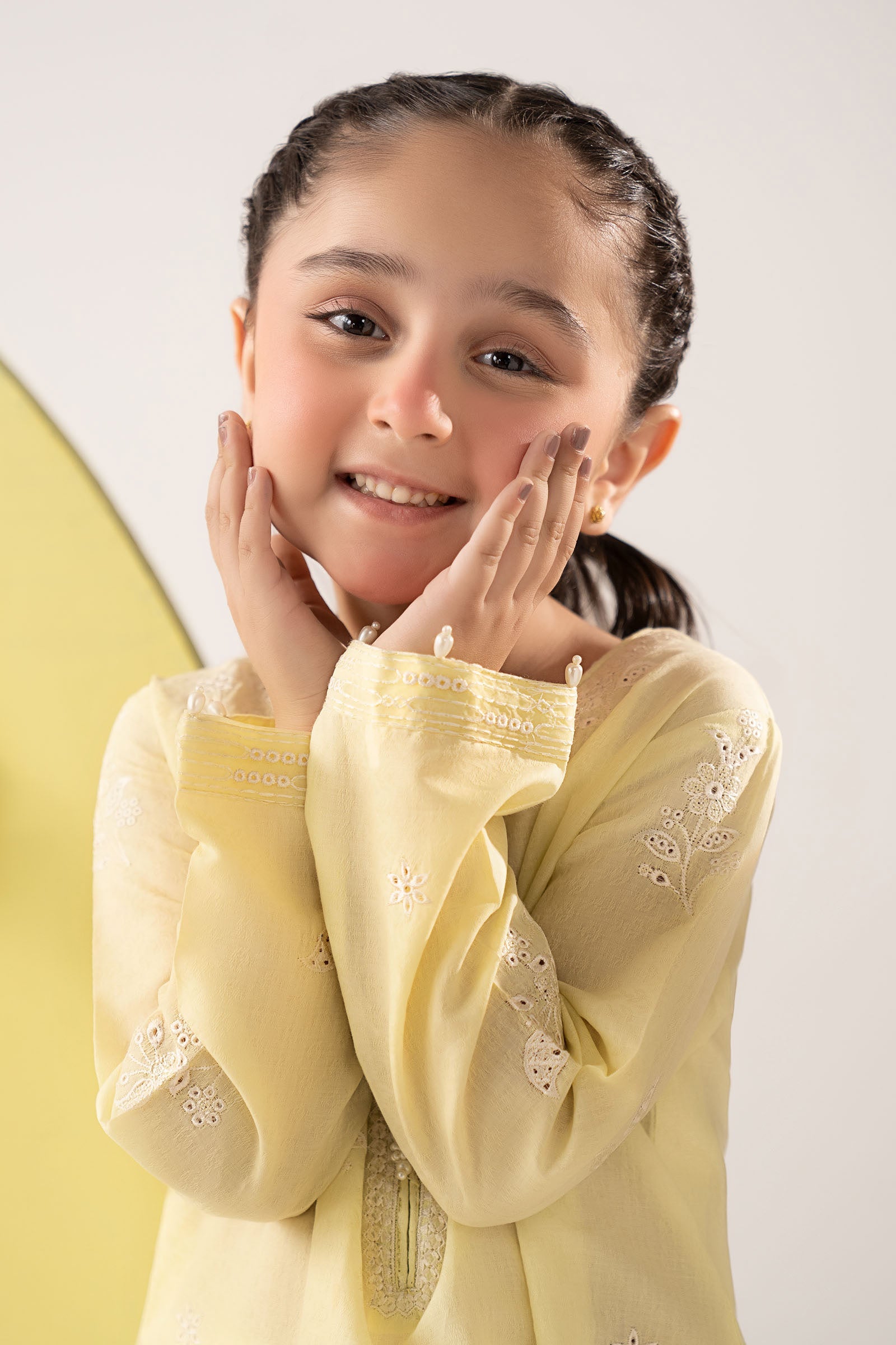 kids-clothes-mkd-ea26-07-yellow by Maria B Kids - Designer Dress  - Type : KidsClothes - Available at Libasekhas UK - 100% Original 
