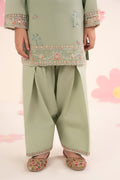 kids-clothes-mkd-ea26-08-mint-green by Maria B Kids - Designer Dress  - Type : KidsClothes - Available at Libasekhas UK - 100% Original 