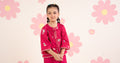 kids-clothes-mkd-ea26-09-pink by Maria B Kids - Designer Dress  - Type : KidsClothes - Available at Libasekhas UK - 100% Original 