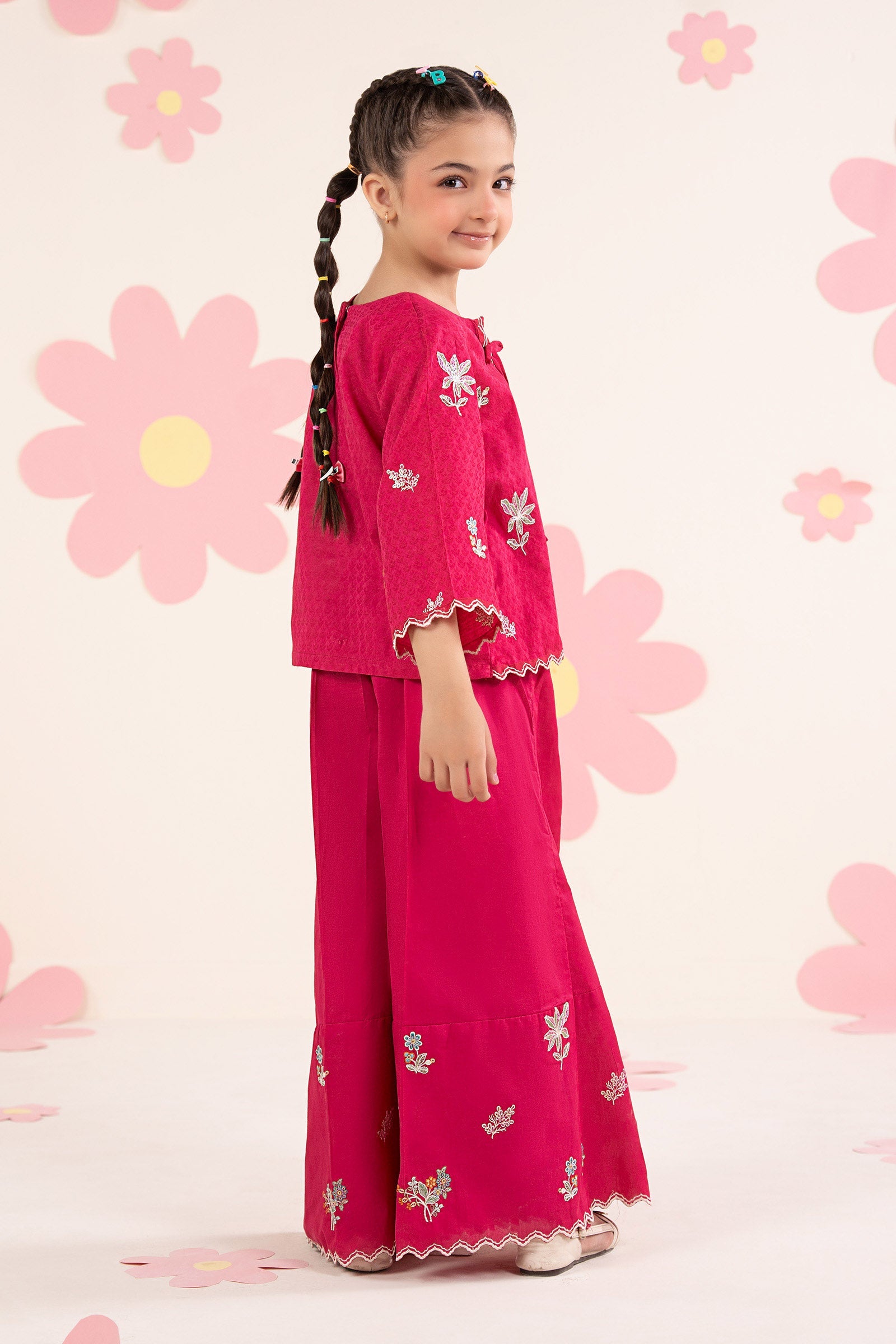 kids-clothes-mkd-ea26-09-pink by Maria B Kids - Designer Dress  - Type : KidsClothes - Available at Libasekhas UK - 100% Original 