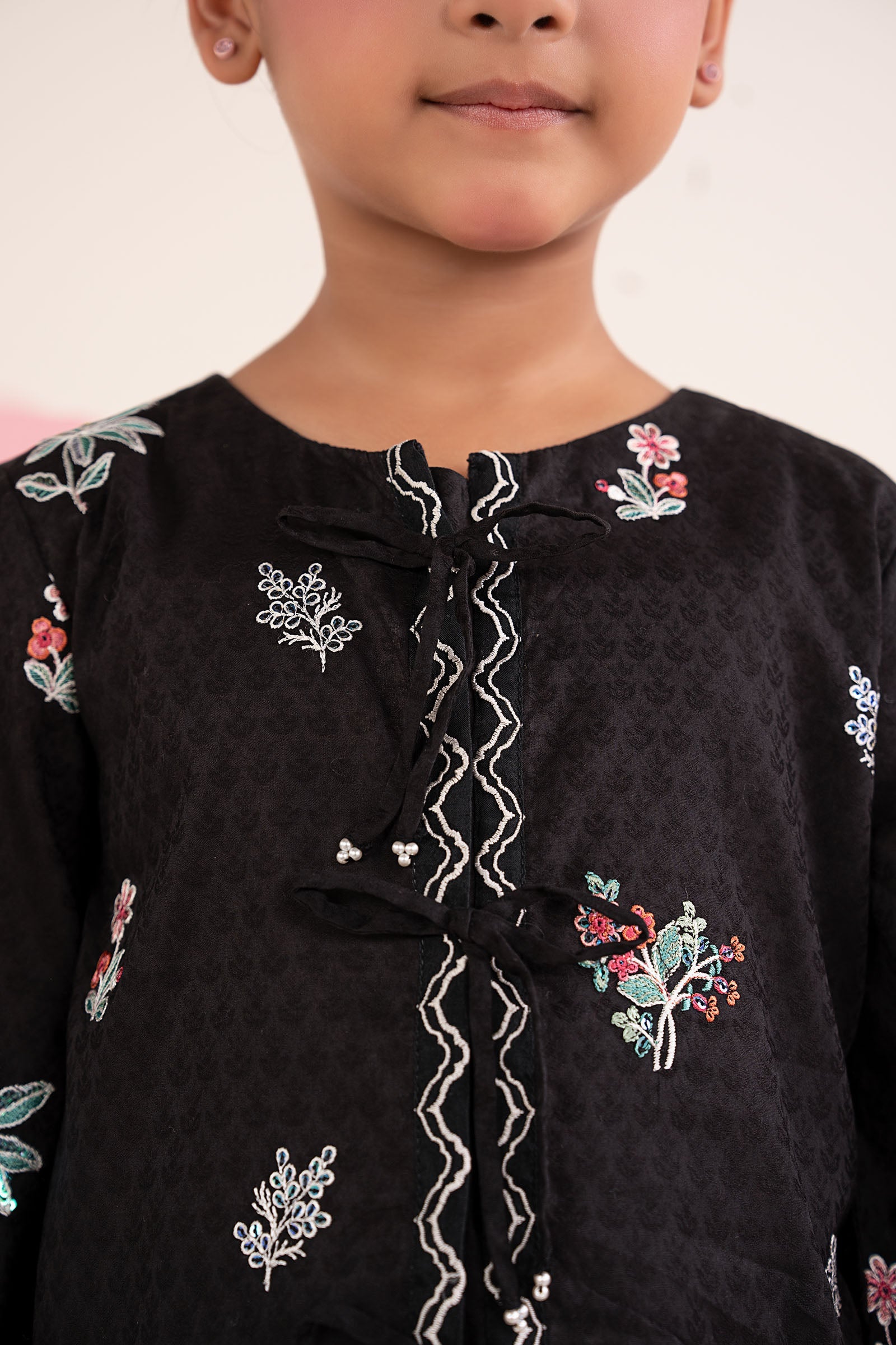 kids-clothes-mkd-ea26-09-black by Maria B Kids - Designer Dress  - Type : KidsClothes - Available at Libasekhas UK - 100% Original 