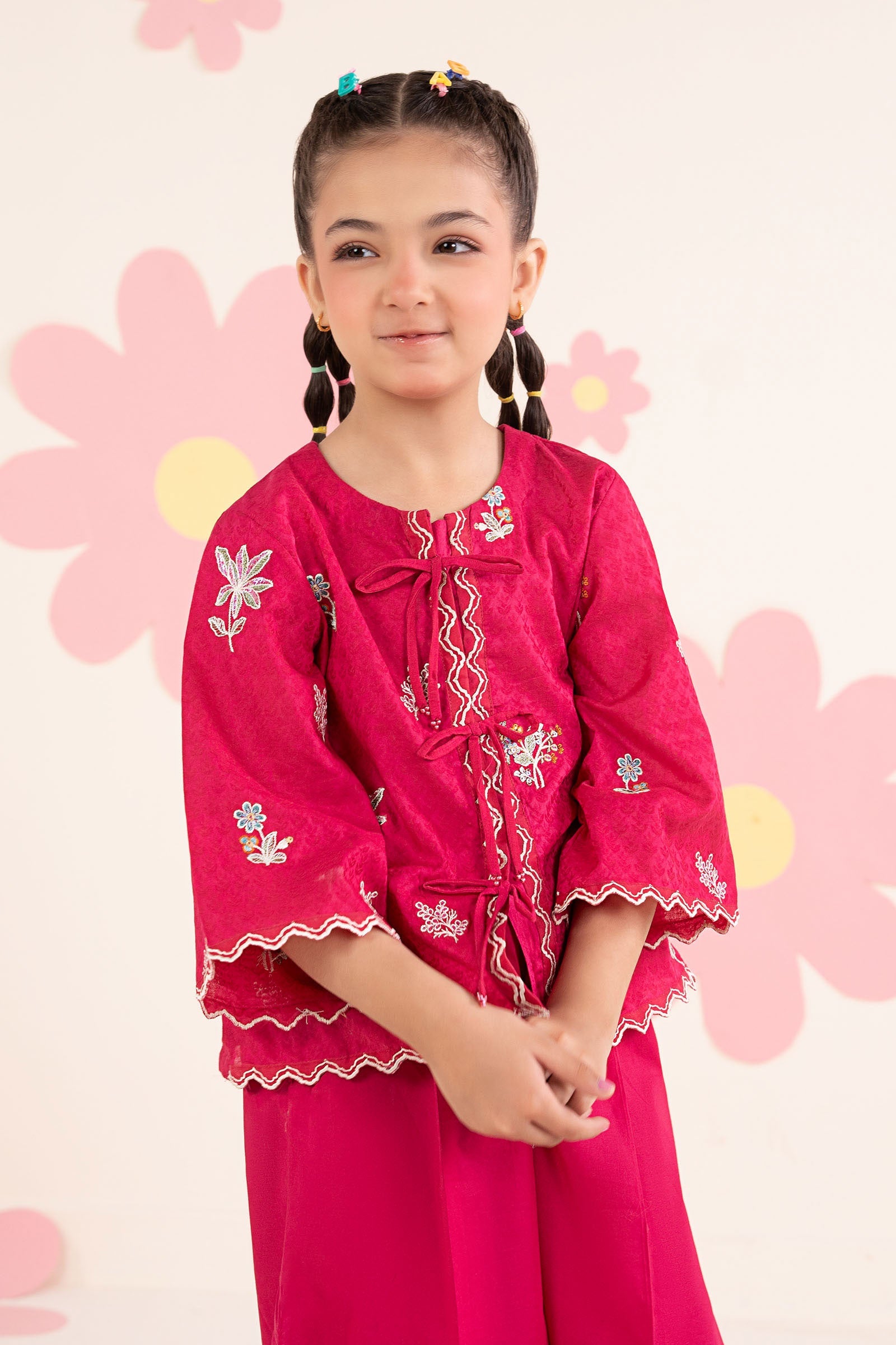 kids-clothes-mkd-ea26-09-pink by Maria B Kids - Designer Dress  - Type : KidsClothes - Available at Libasekhas UK - 100% Original 