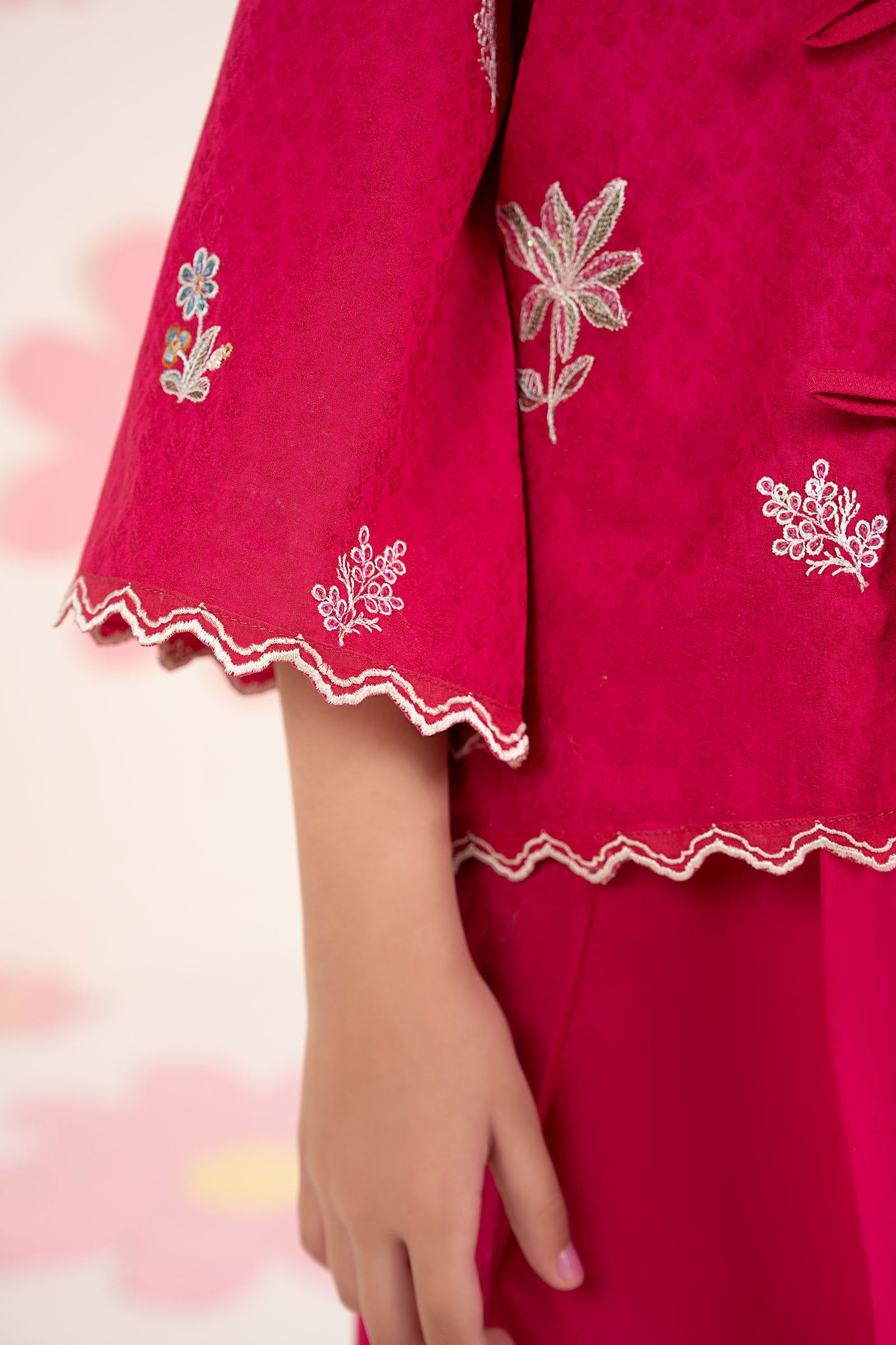 kids-clothes-mkd-ea26-09-pink by Maria B Kids - Designer Dress  - Type : KidsClothes - Available at Libasekhas UK - 100% Original 