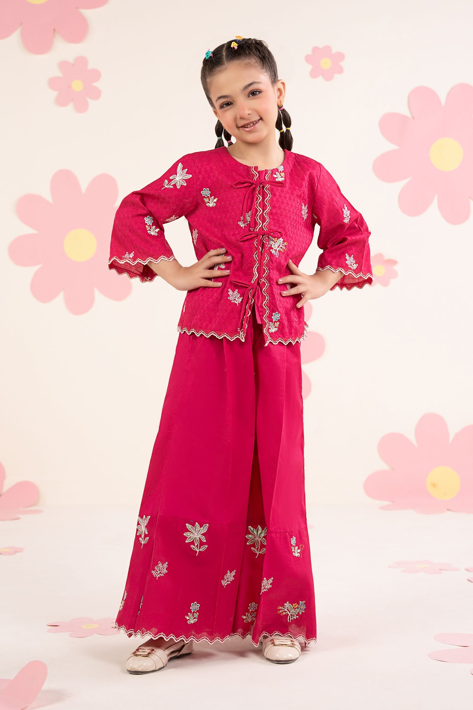 kids-clothes-mkd-ea26-09-pink by Maria B Kids - Designer Dress  - Type : KidsClothes - Available at Libasekhas UK - 100% Original 