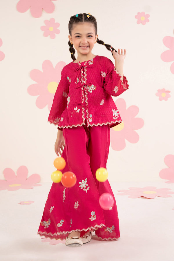 kids-clothes-mkd-ea26-09-pink by Maria B Kids - Designer Dress  - Type : KidsClothes - Available at Libasekhas UK - 100% Original 