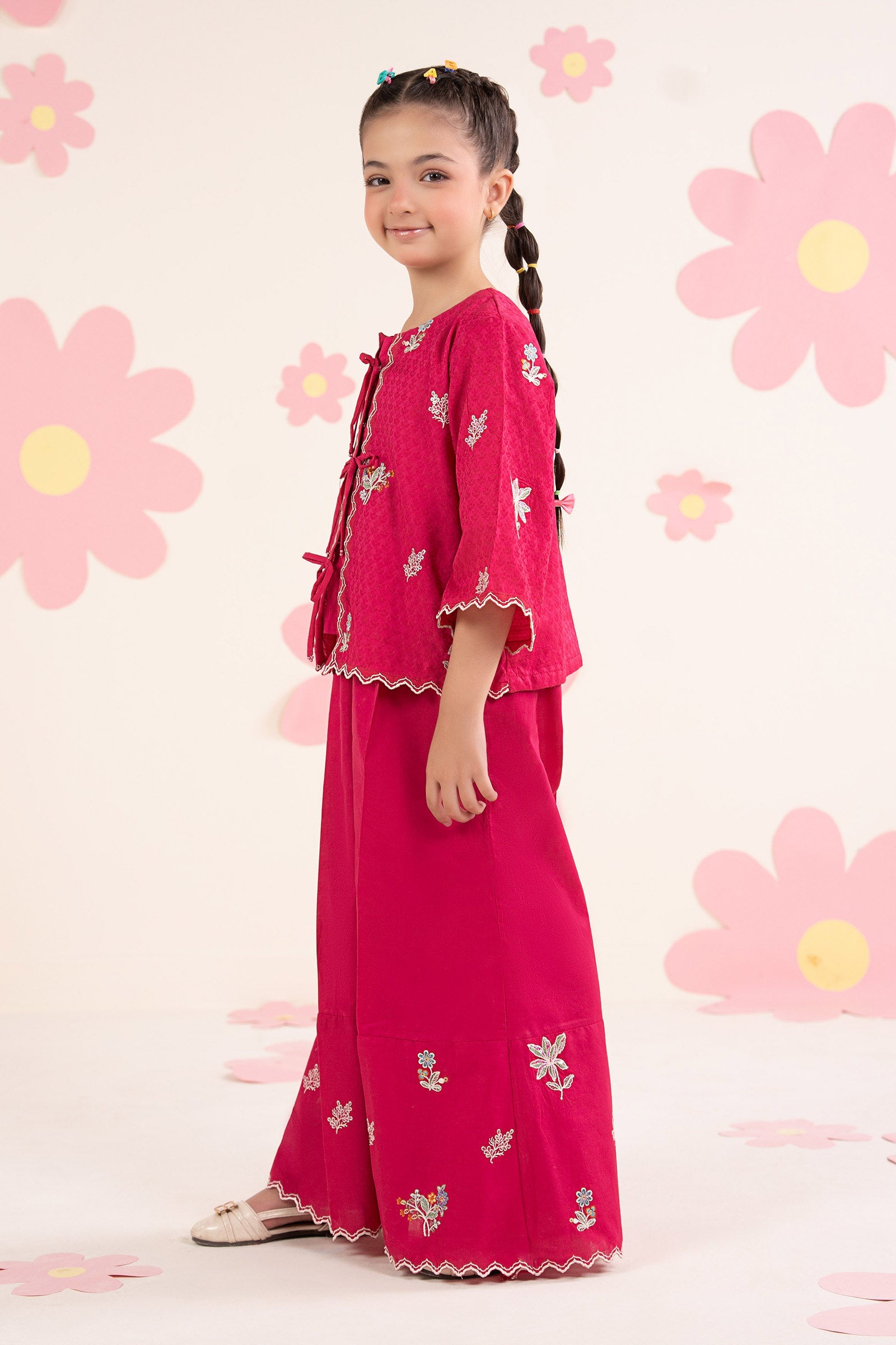kids-clothes-mkd-ea26-09-pink by Maria B Kids - Designer Dress  - Type : KidsClothes - Available at Libasekhas UK - 100% Original 