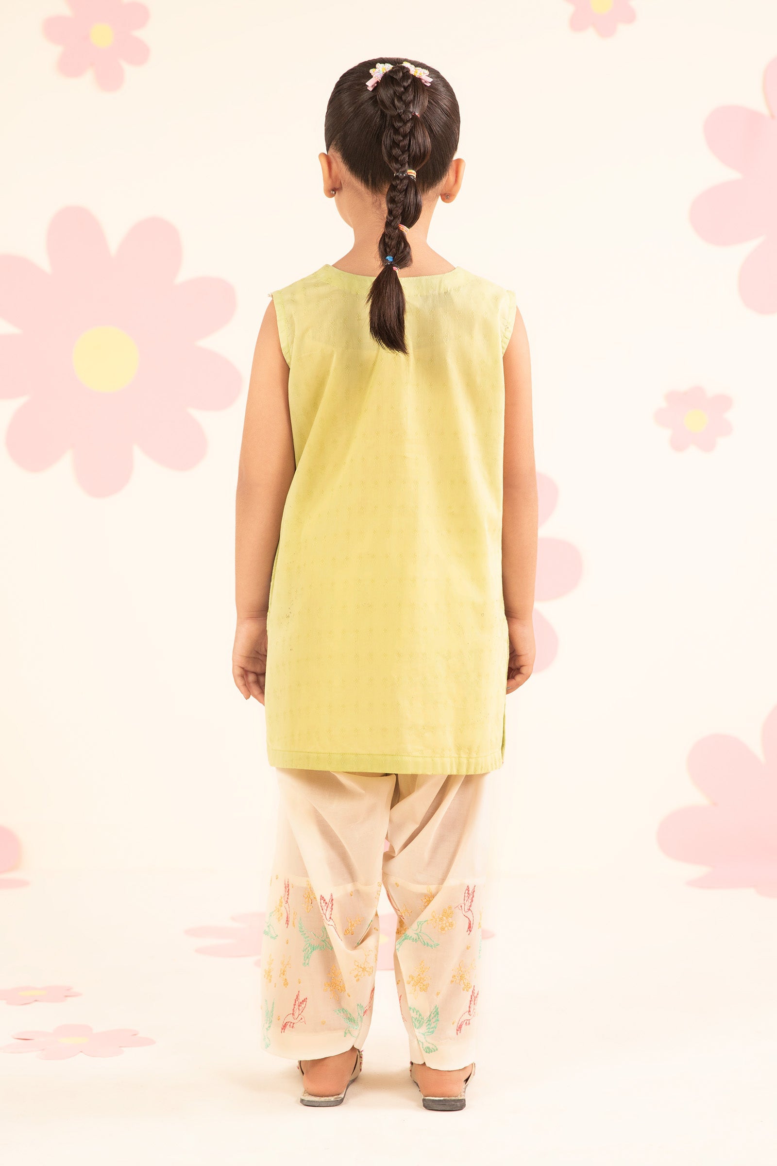 kids-clothes-mkd-ea26-10-green by Maria B Kids - Designer Dress  - Type : KidsClothes - Available at Libasekhas UK - 100% Original 