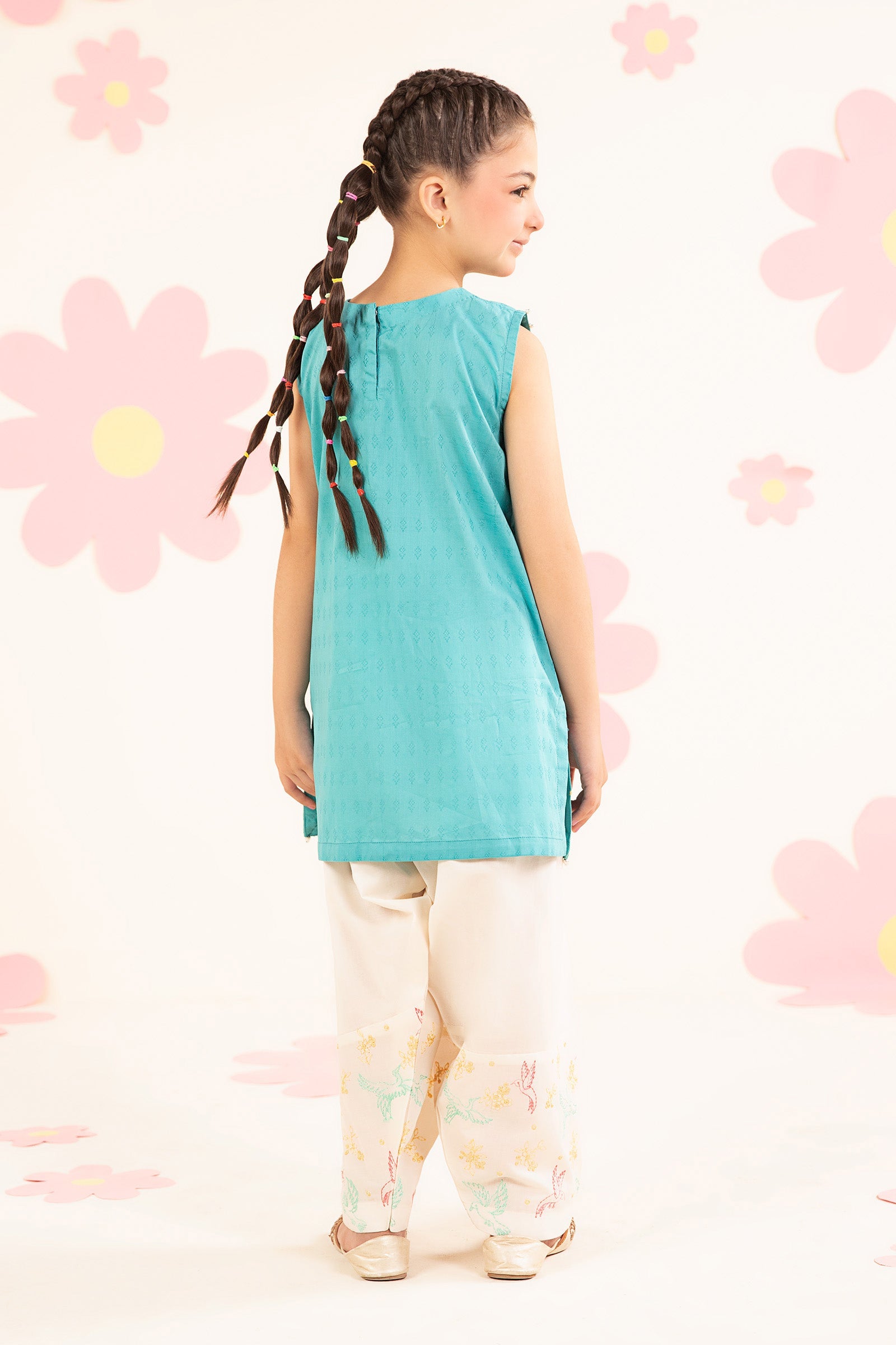 kids-clothes-mkd-ea26-10-blue by Maria B Kids - Designer Dress  - Type : KidsClothes - Available at Libasekhas UK - 100% Original 