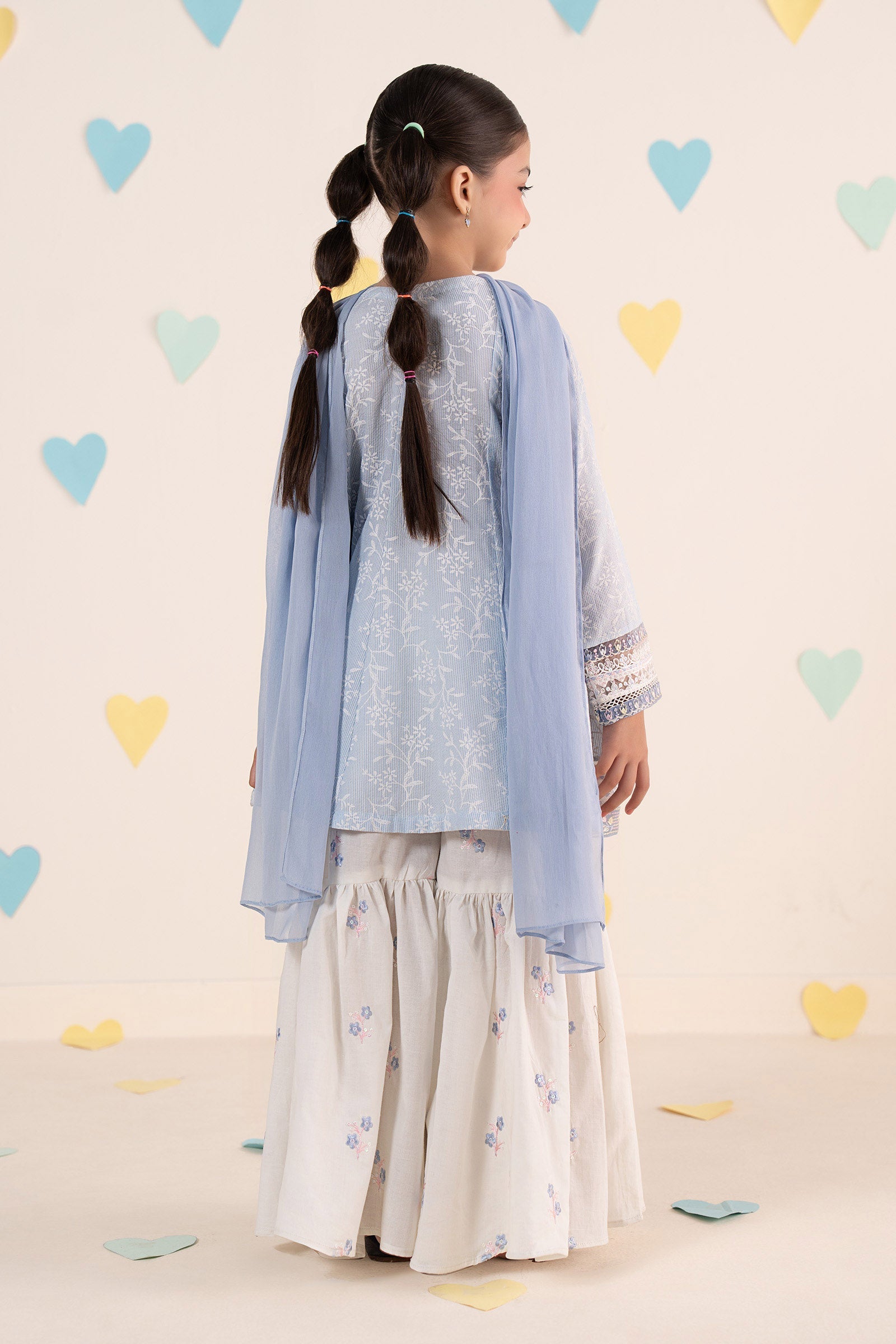 kids-clothes-mkd-ea26-11-blue by Maria B Kids - Designer Dress  - Type : KidsClothes - Available at Libasekhas UK - 100% Original 