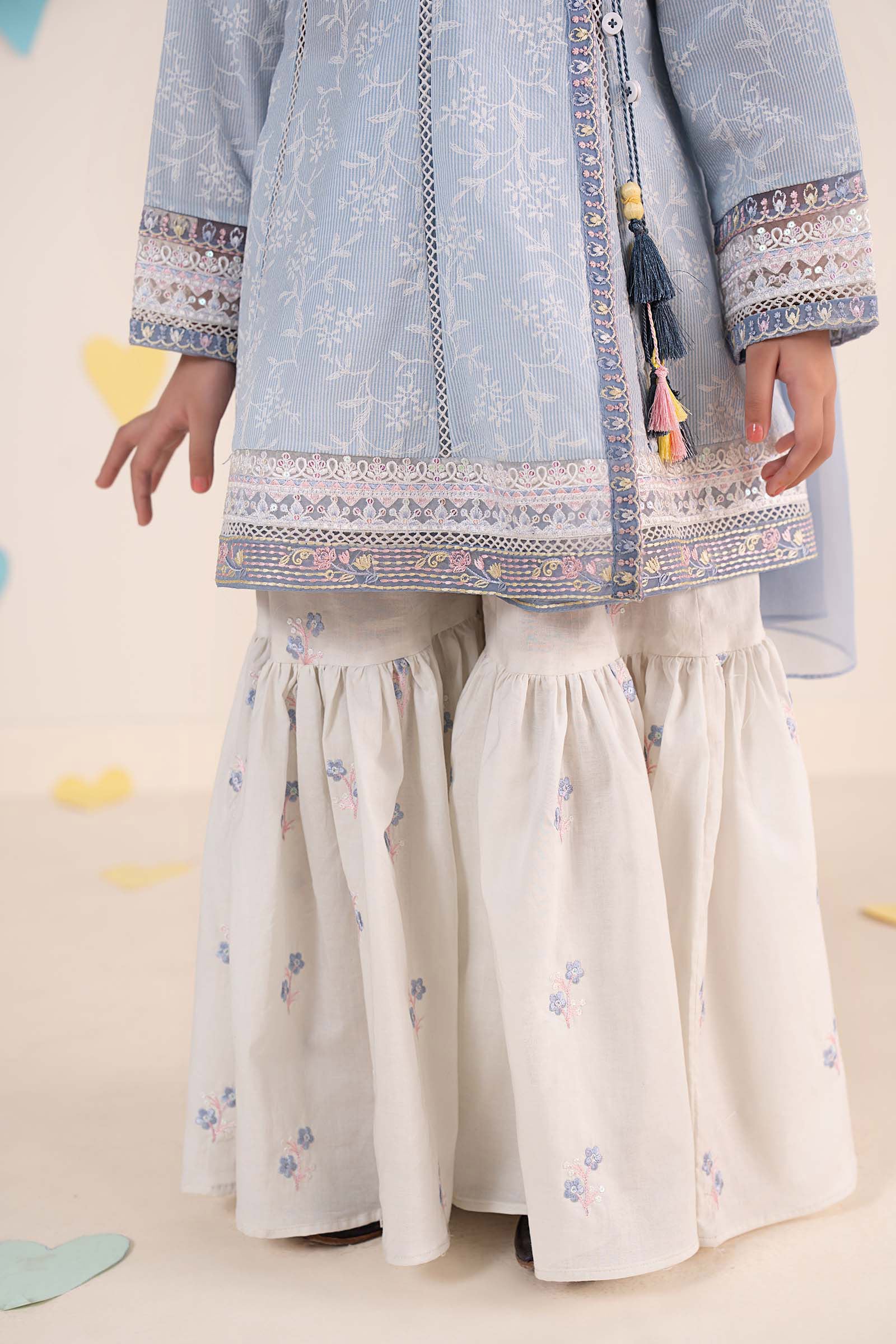 kids-clothes-mkd-ea26-11-blue by Maria B Kids - Designer Dress  - Type : KidsClothes - Available at Libasekhas UK - 100% Original 