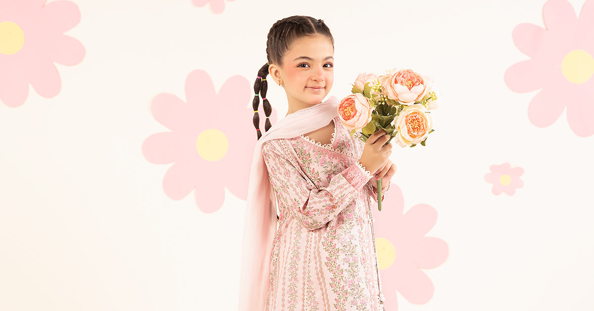 kids-clothes-mkd-ea26-12-light-pink by Maria B Kids - Designer Dress  - Type : KidsClothes - Available at Libasekhas UK - 100% Original 