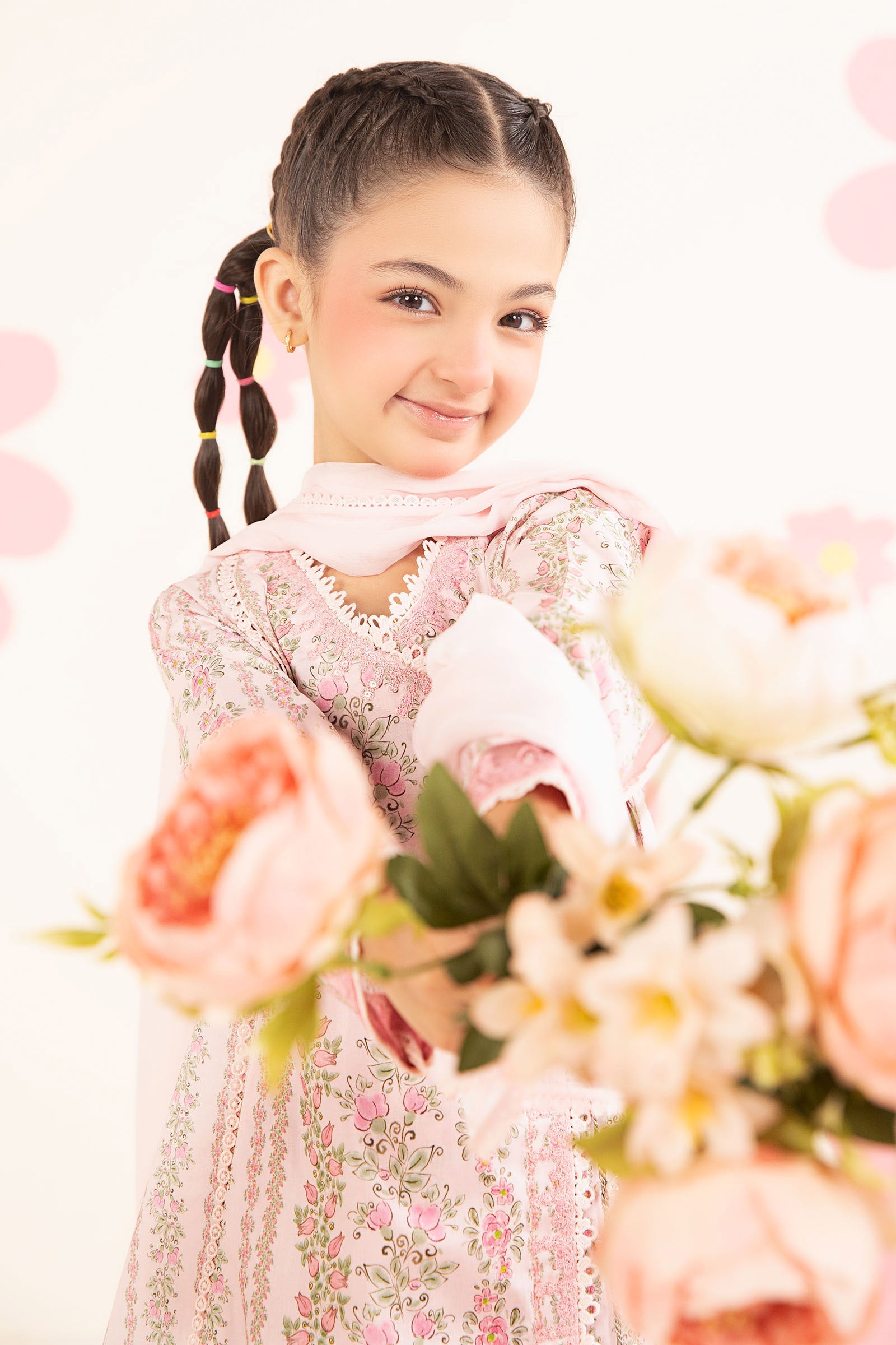 kids-clothes-mkd-ea26-12-light-pink by Maria B Kids - Designer Dress  - Type : KidsClothes - Available at Libasekhas UK - 100% Original 