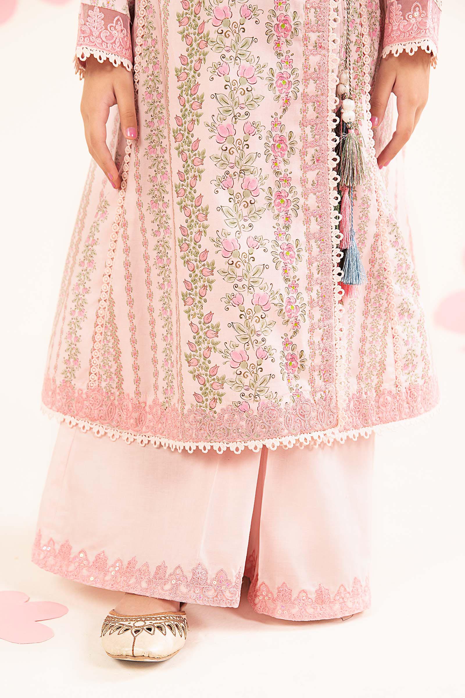 kids-clothes-mkd-ea26-12-light-pink by Maria B Kids - Designer Dress  - Type : KidsClothes - Available at Libasekhas UK - 100% Original 