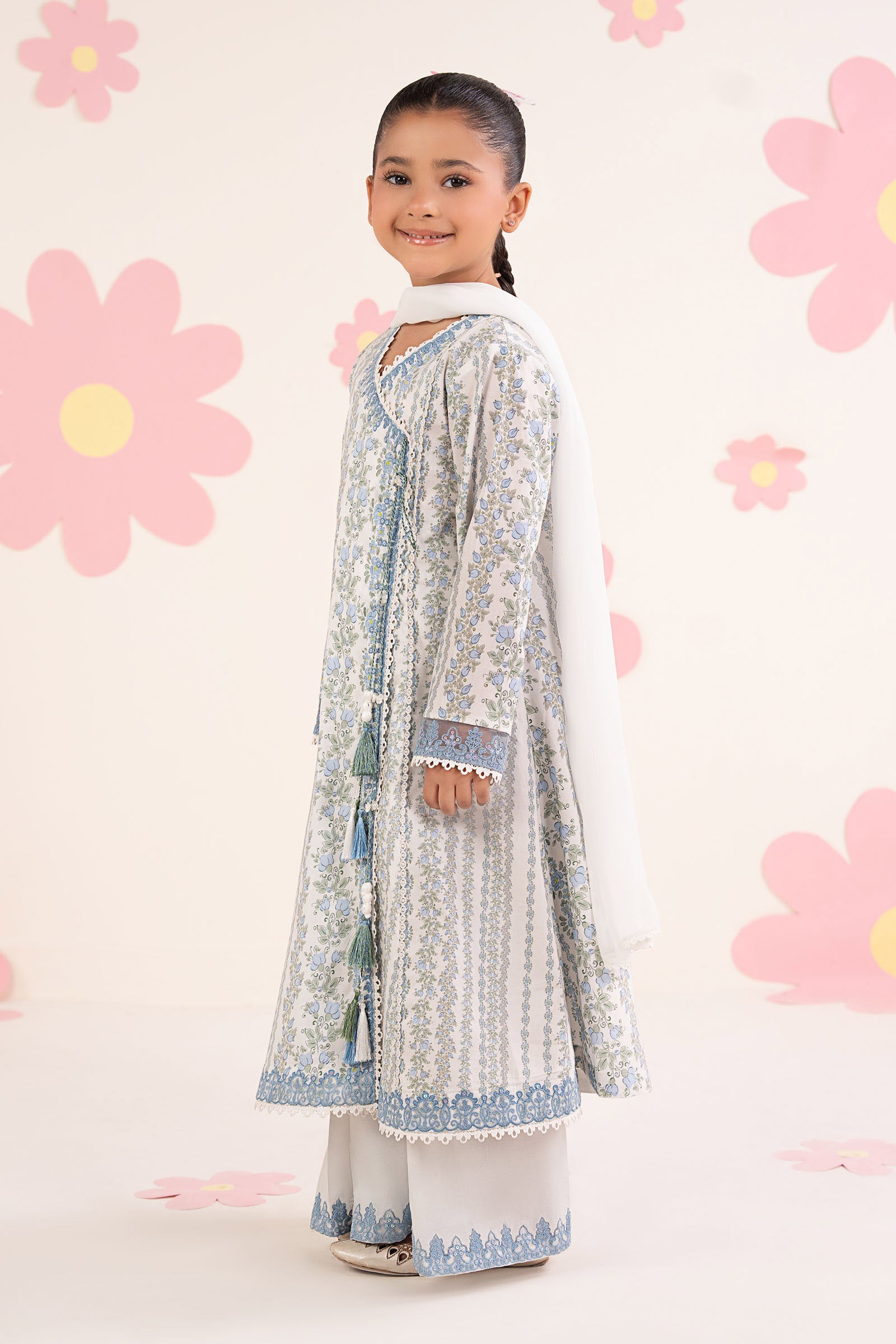 kids-clothes-mkd-ea26-12-light-blue by Maria B Kids - Designer Dress  - Type : KidsClothes - Available at Libasekhas UK - 100% Original 
