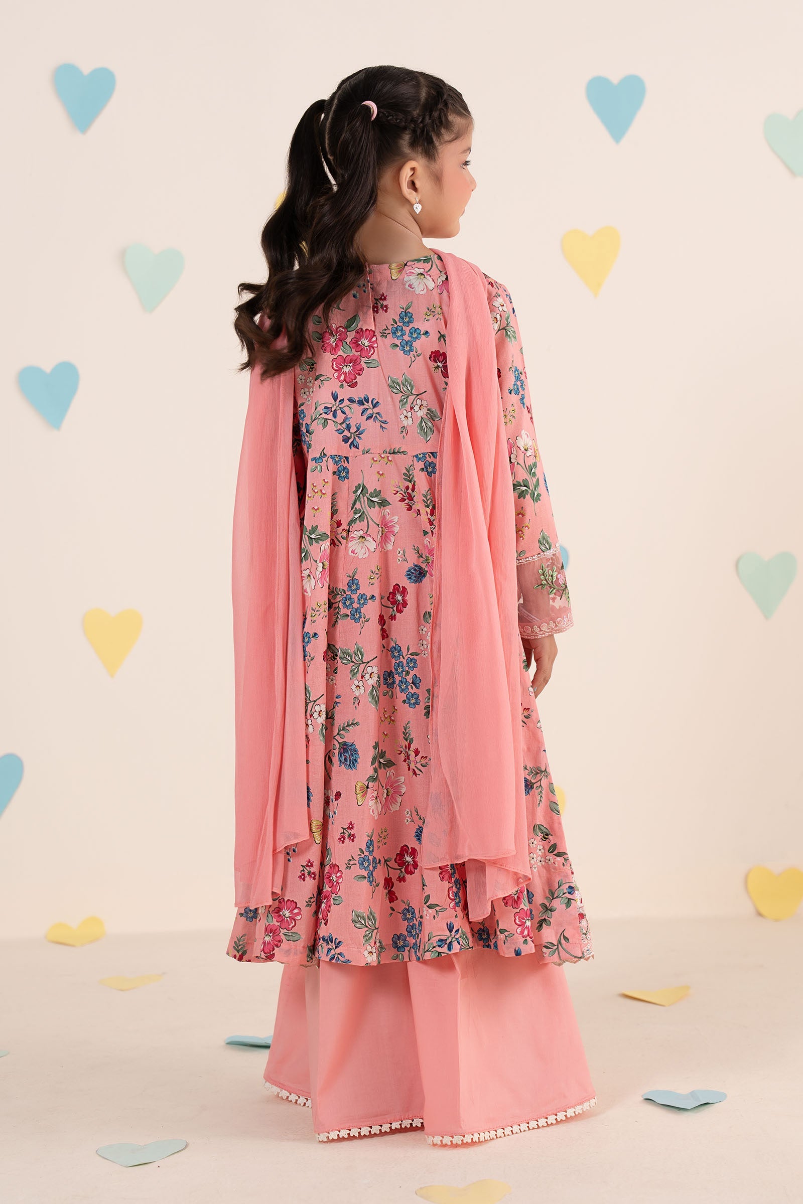 kids-clothes-mkd-ea26-15-pink by Maria B Kids - Designer Dress  - Type : KidsClothes - Available at Libasekhas UK - 100% Original 