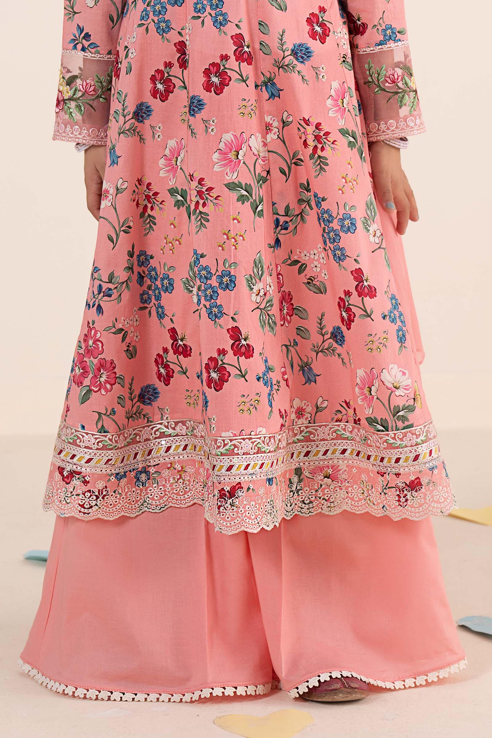 kids-clothes-mkd-ea26-15-pink by Maria B Kids - Designer Dress  - Type : KidsClothes - Available at Libasekhas UK - 100% Original 