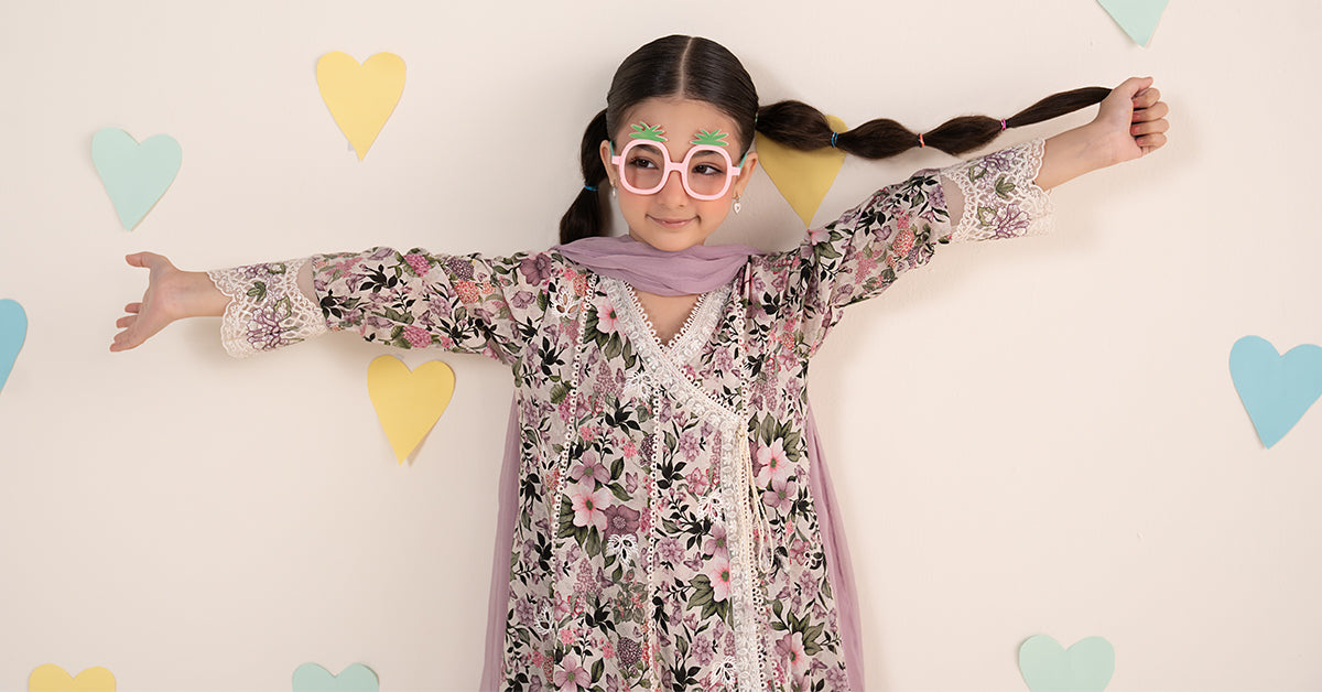 kids-clothes-mkd-ea26-18-pink by Maria B Kids - Designer Dress  - Type : KidsClothes - Available at Libasekhas UK - 100% Original 