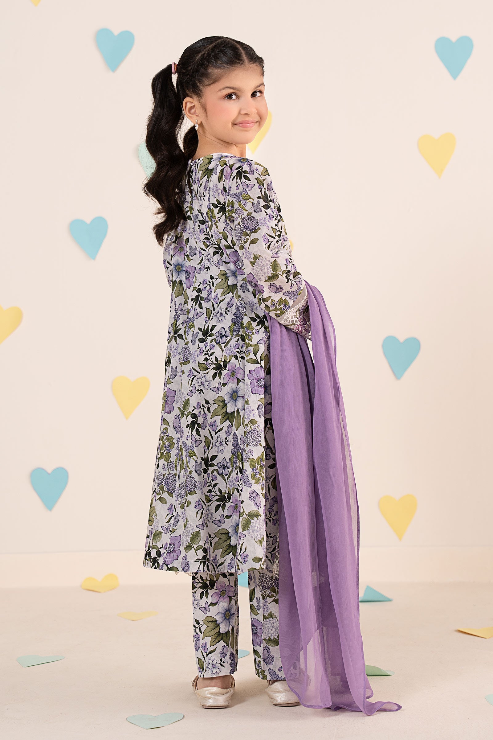 kids-clothes-mkd-ea26-18-blue by Maria B Kids - Designer Dress  - Type : KidsClothes - Available at Libasekhas UK - 100% Original 