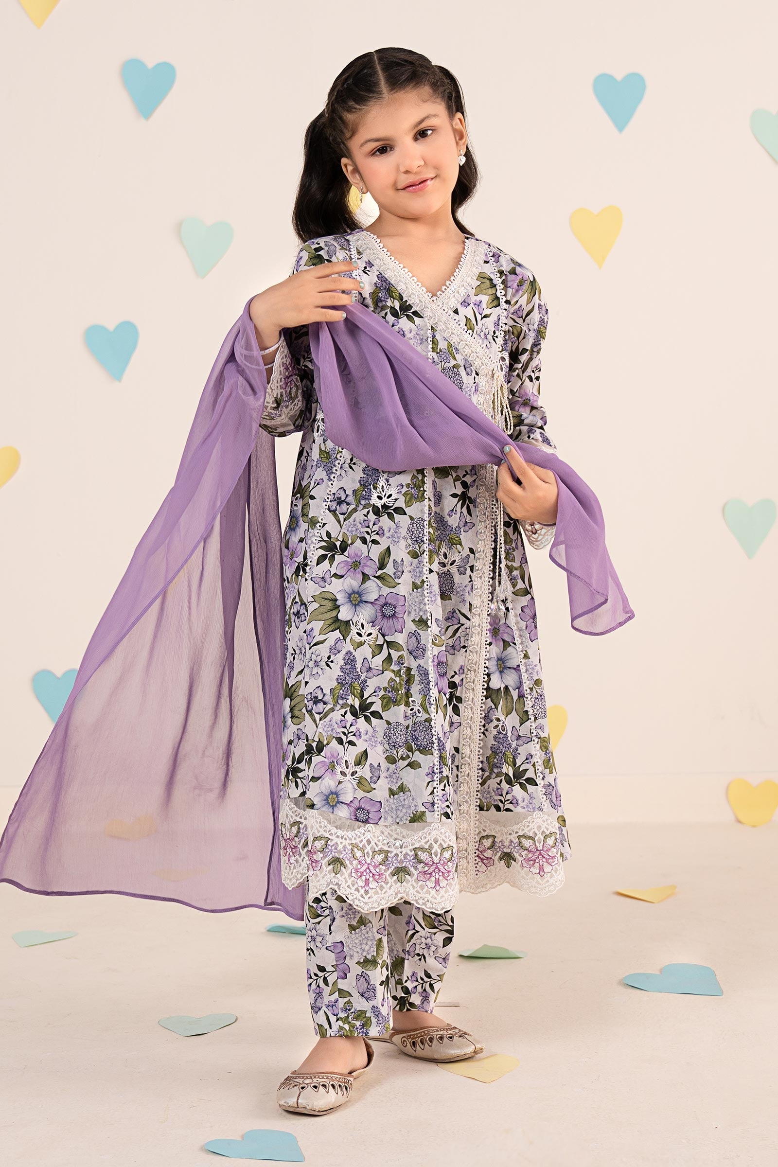 kids-clothes-mkd-ea26-18-blue by Maria B Kids - Designer Dress  - Type : KidsClothes - Available at Libasekhas UK - 100% Original 