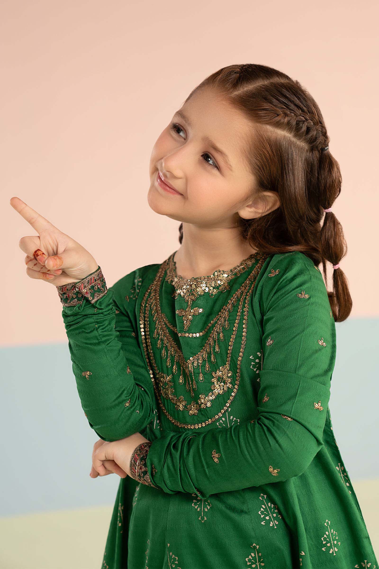 2 Piece Embroidered Lawn Suit - Kids Clothing - available at Maria Faisal in UK and USA.
