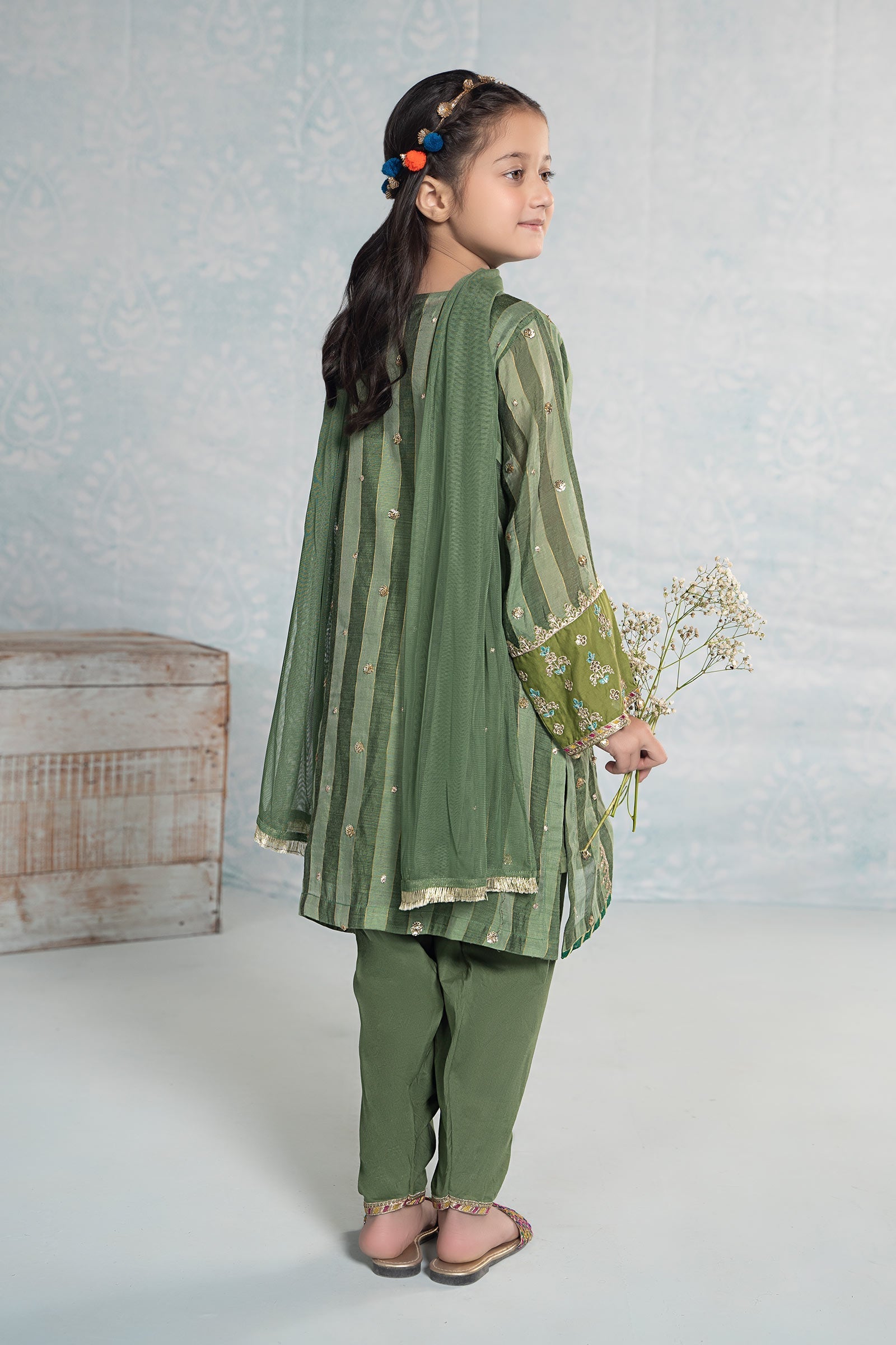 Maria B | 3 Piece Embroidered Yarn Dyed Suit | MKD-EF24-03 - by - Libasekhas UK - Registered Vendor of : Maria B - 100% Original Designer Dresss