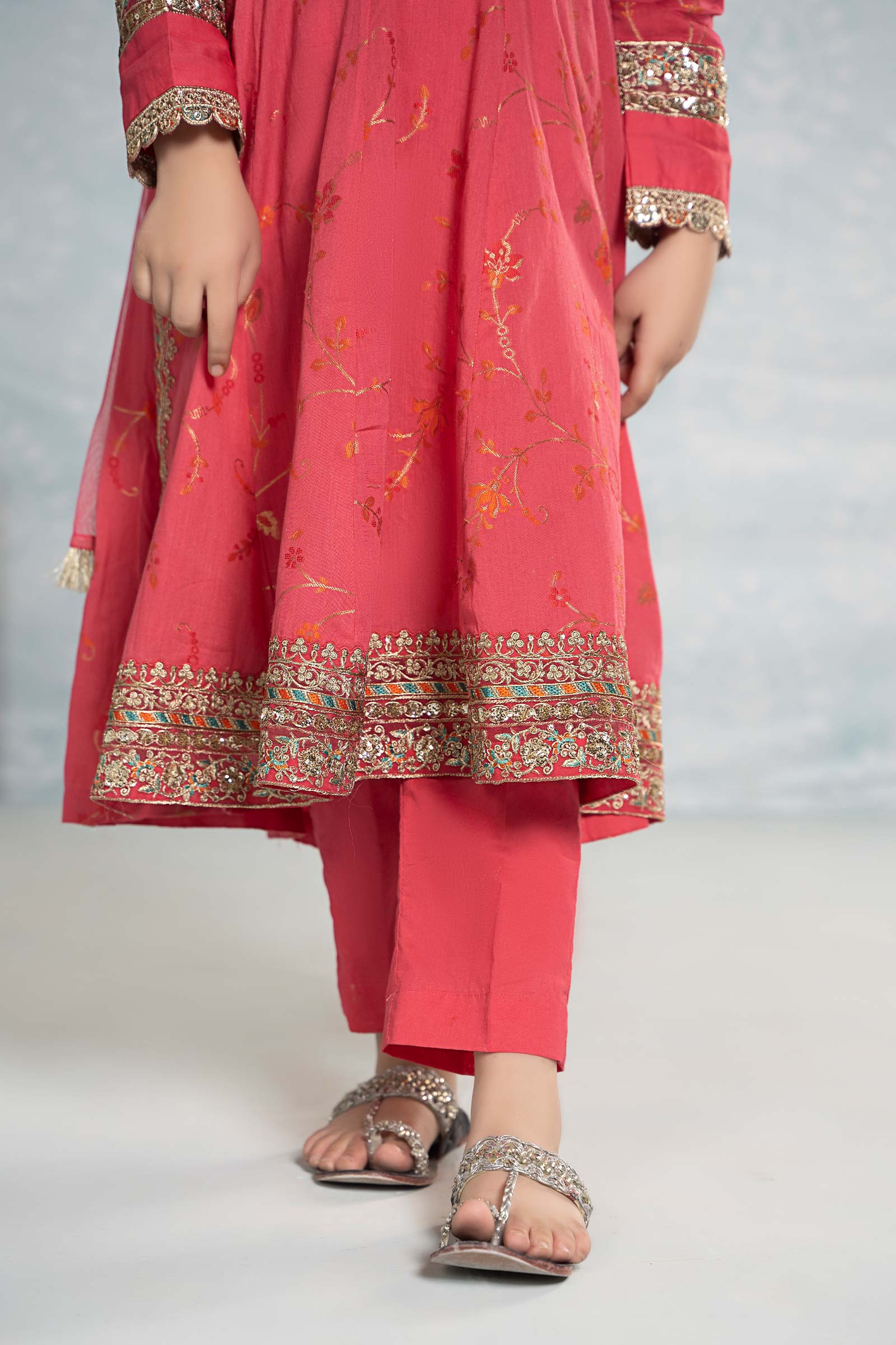 Maria B | 3 Piece Embroidered Jacquard Broshiasuit | MKD-EF24-23 - by - Libasekhas UK - Registered Vendor of : Maria B - 100% Original Designer Dresss