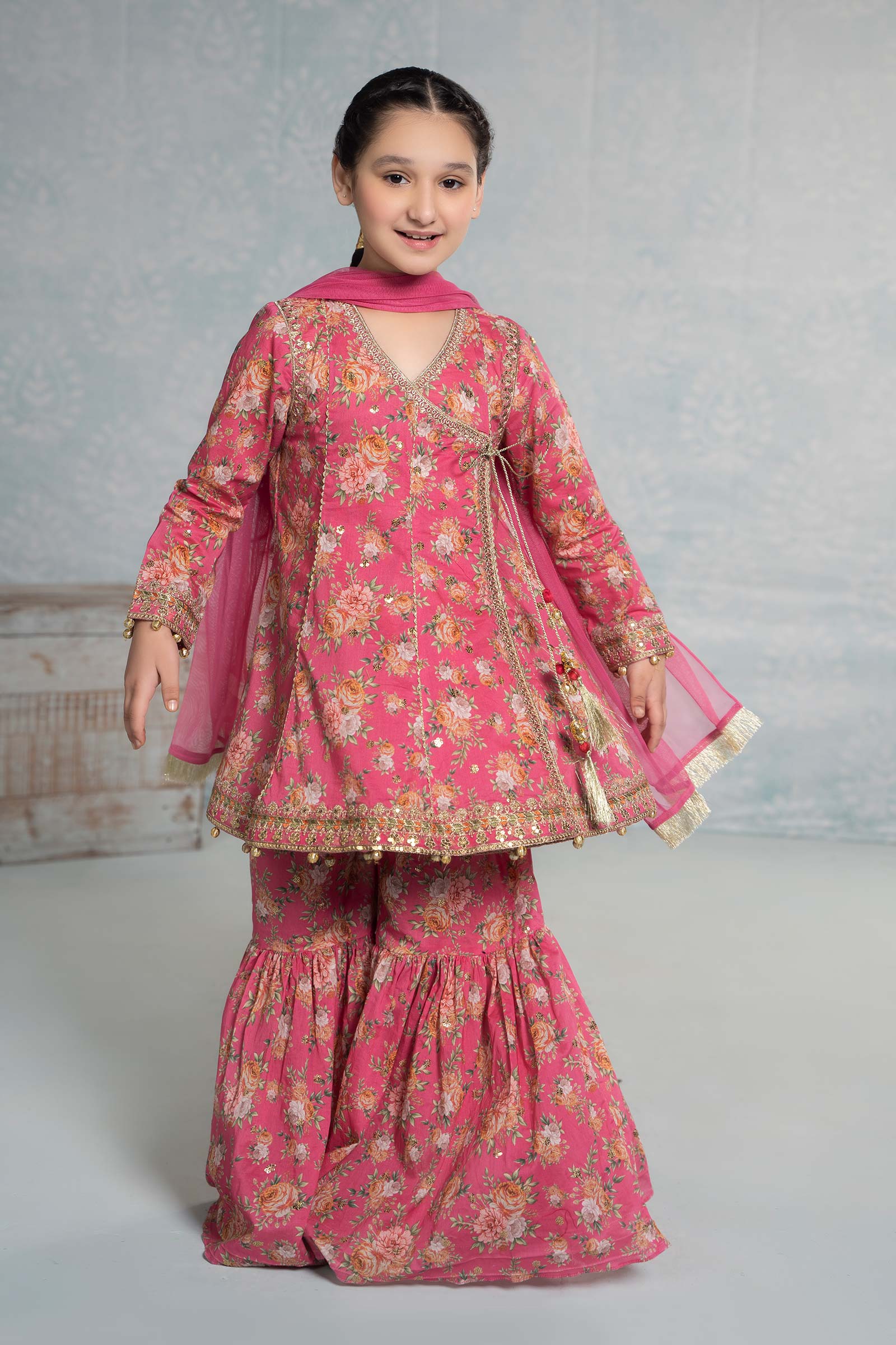 3 Piece Embroidered Lawn Suit - Kids Clothing - available at Maria Faisal in UK and USA.