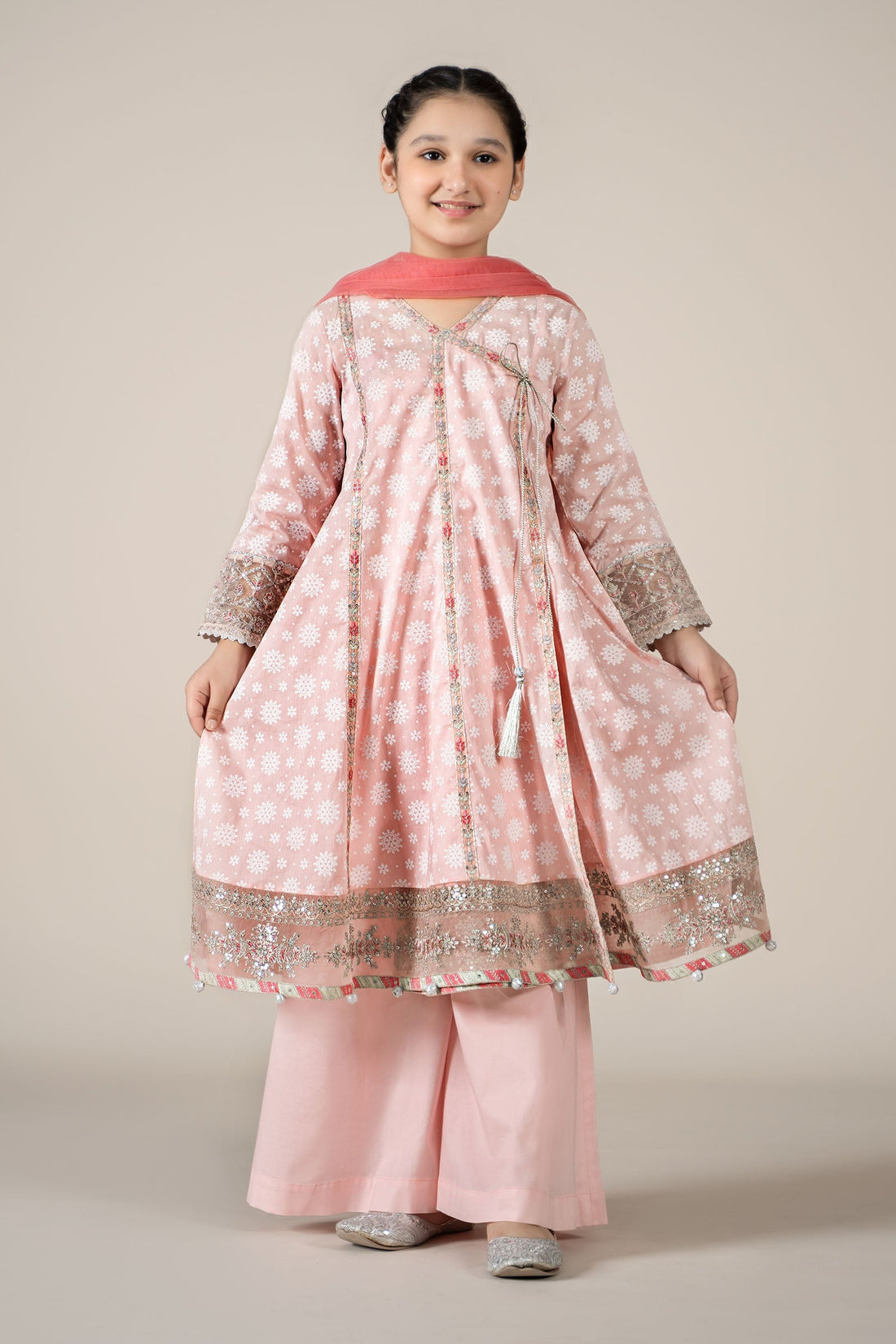 Maria B | 3 Piece Embroidered Lawn Suit | MKD-EF25-09 - by - Libasekhas UK - Registered Vendor of : Maria B - 100% Original Designer Dresss