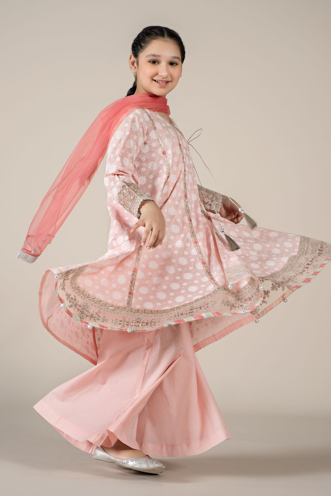 Maria B | 3 Piece Embroidered Lawn Suit | MKD-EF25-09 - by - Libasekhas UK - Registered Vendor of : Maria B - 100% Original Designer Dresss
