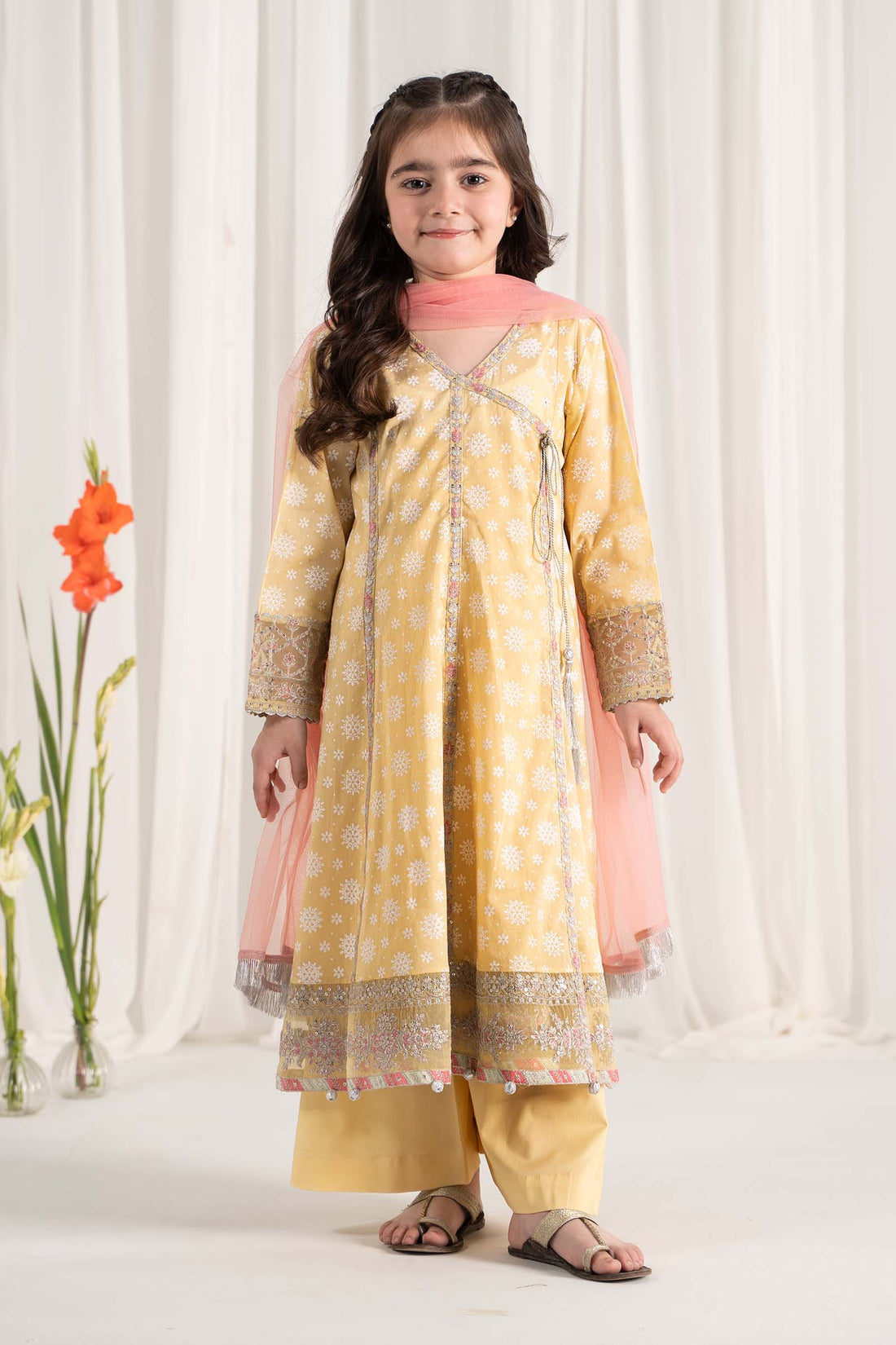 Maria B | 3 Piece Embroidered Lawn Suit | MKD-EF25-09 - by - Libasekhas UK - Registered Vendor of : Maria B - 100% Original Designer Dresss