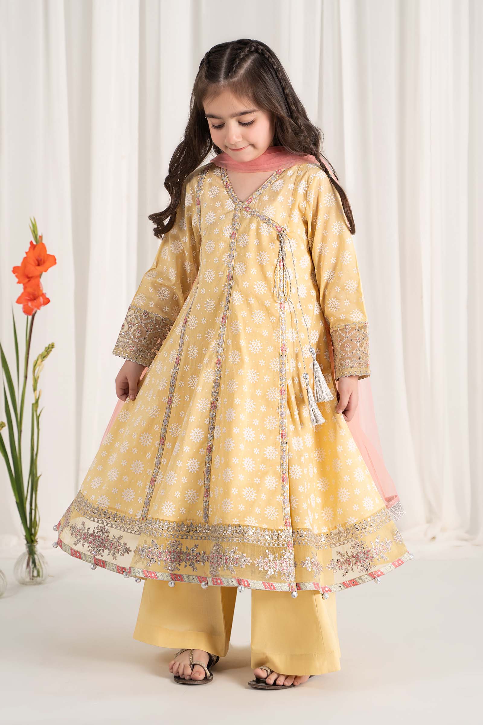 Maria B | 3 Piece Embroidered Lawn Suit | MKD-EF25-09 - by - Libasekhas UK - Registered Vendor of : Maria B - 100% Original Designer Dresss
