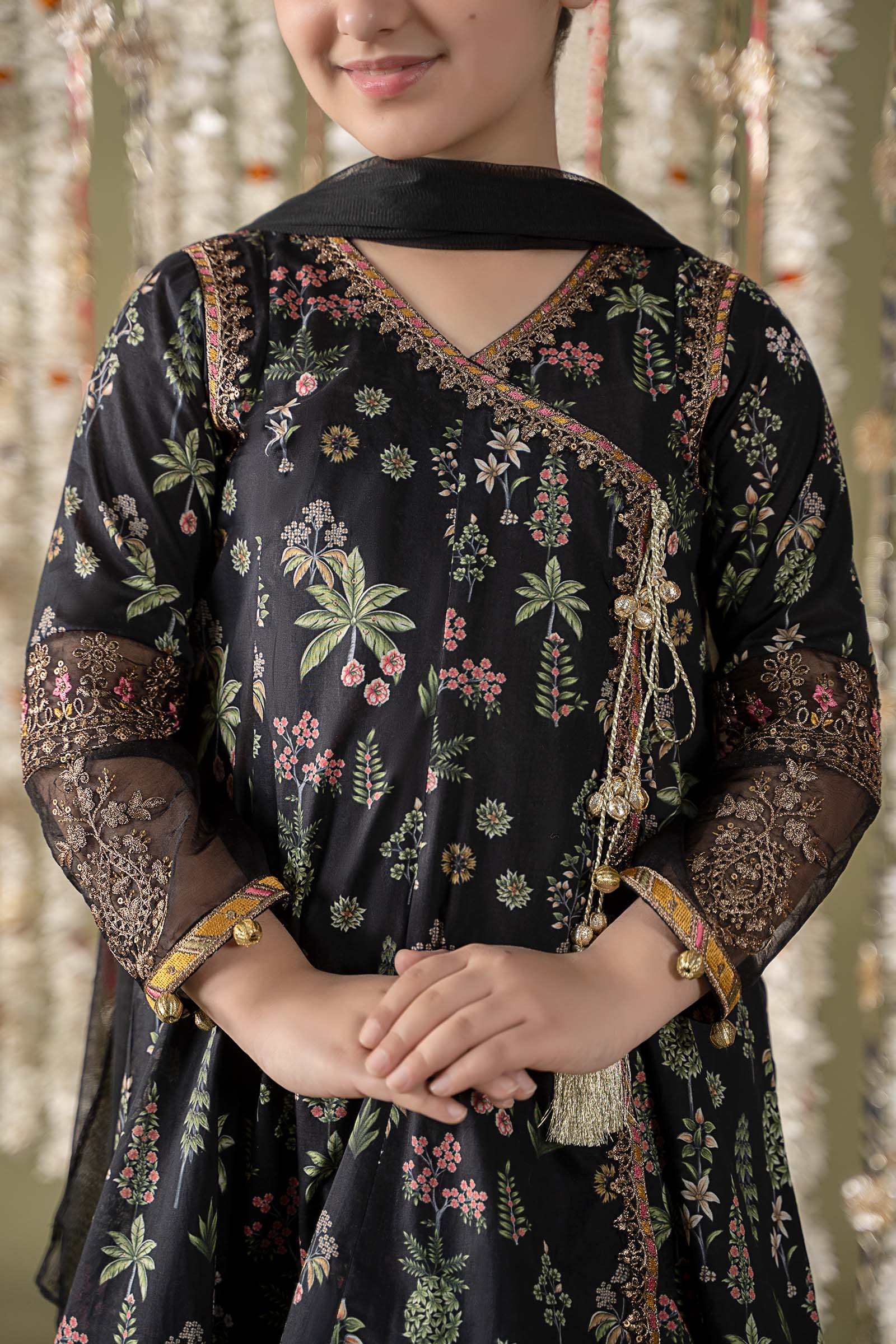 Maria B | 3 Piece Printed Lawn Suit | MKD-EF25-13 - by - Libasekhas UK - Registered Vendor of : Maria B - 100% Original Designer Dresss