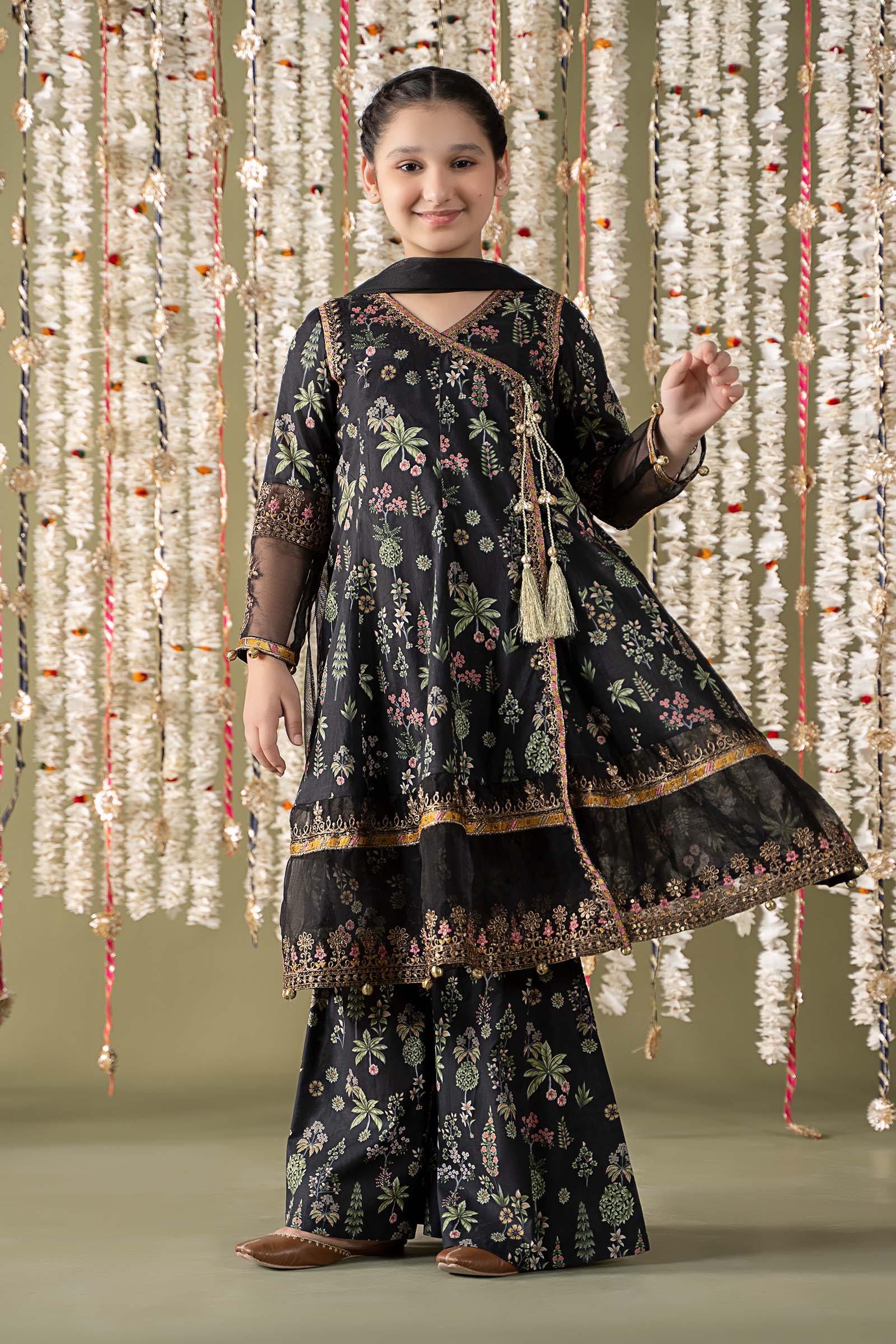 Maria B | 3 Piece Printed Lawn Suit | MKD-EF25-13 - by - Libasekhas UK - Registered Vendor of : Maria B - 100% Original Designer Dresss